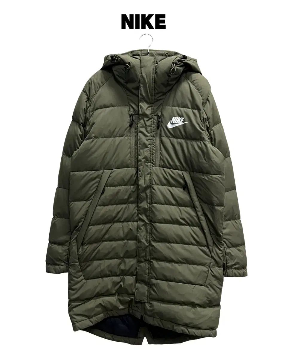 ナイキ フューチュラ ダックダウン ロング ダウン ジャケット カーキ