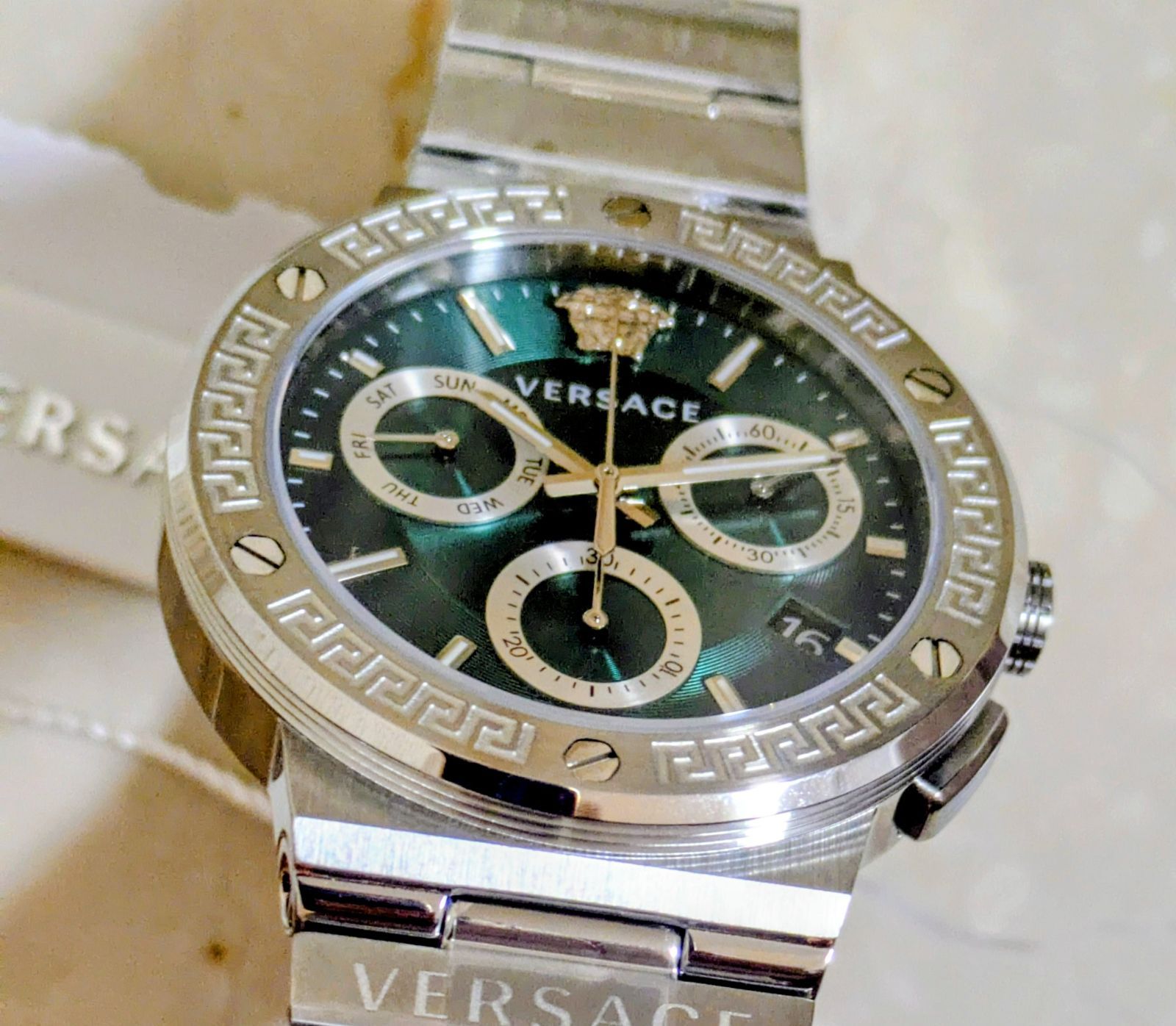 VERSACE ベルサーチ 腕時計 クロノグラフ VEZ900421 43 VERSACE