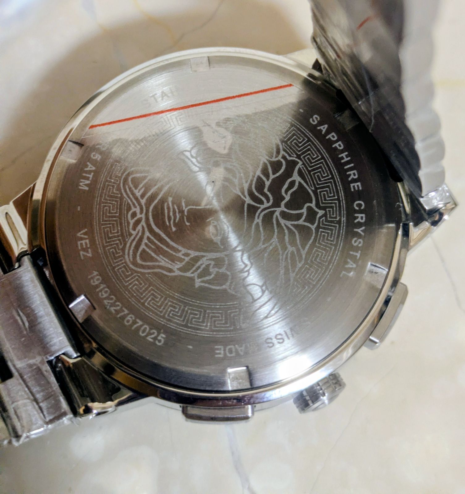 VERSACE ベルサーチ 腕時計 VEZ900121 グリーン クロノグラフ VERSACE