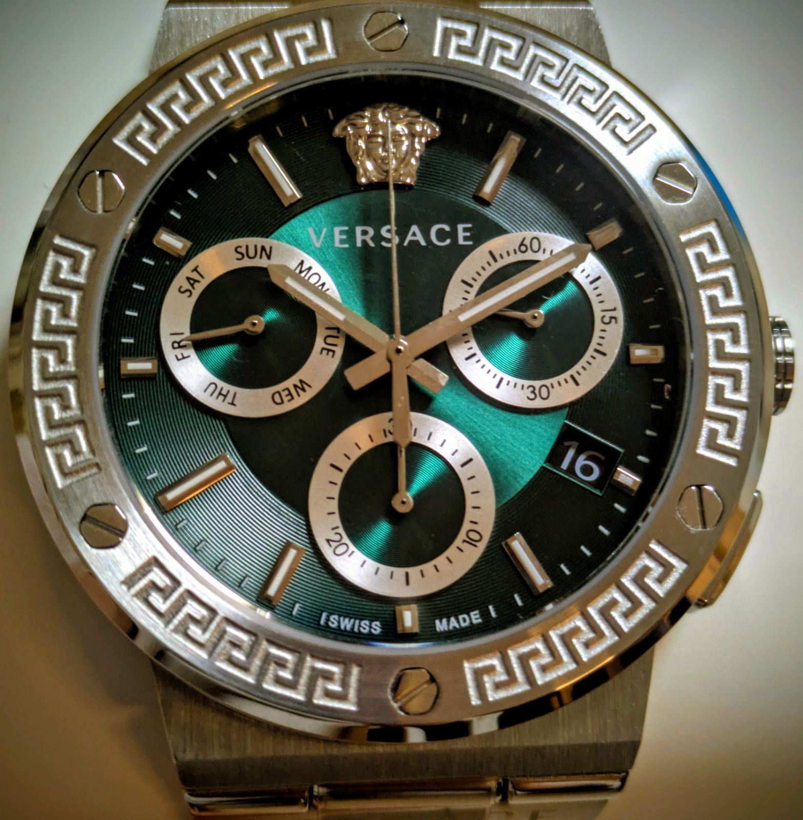 VERSACE VEZ900121 ベルサーチ ヴェルサーチェ GRECA LOGO CHRONO