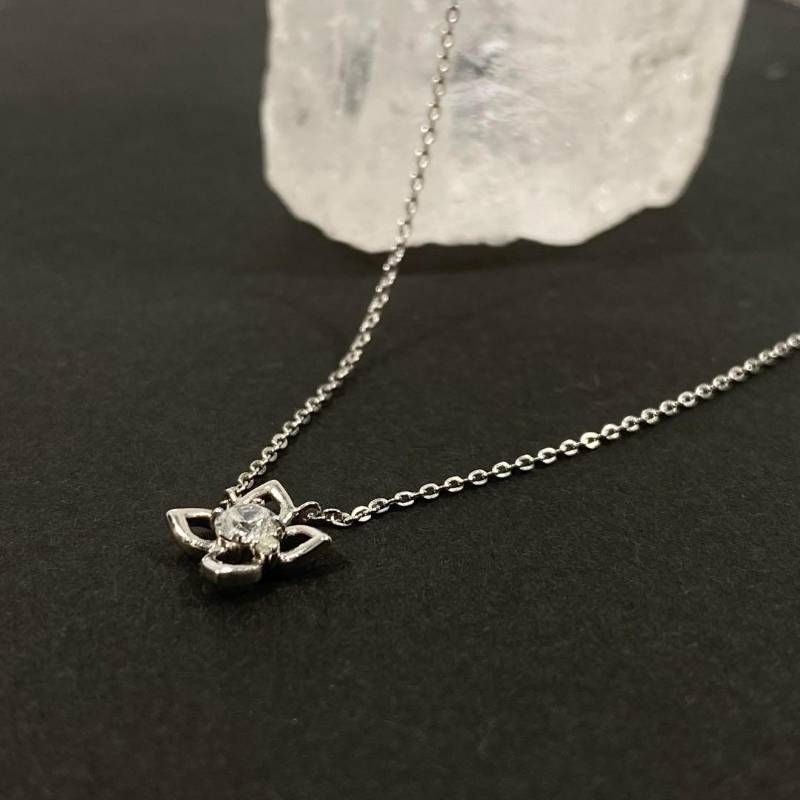 canal4℃ カナルヨンドシー ネックレス フラワーモチーフ シルバー
