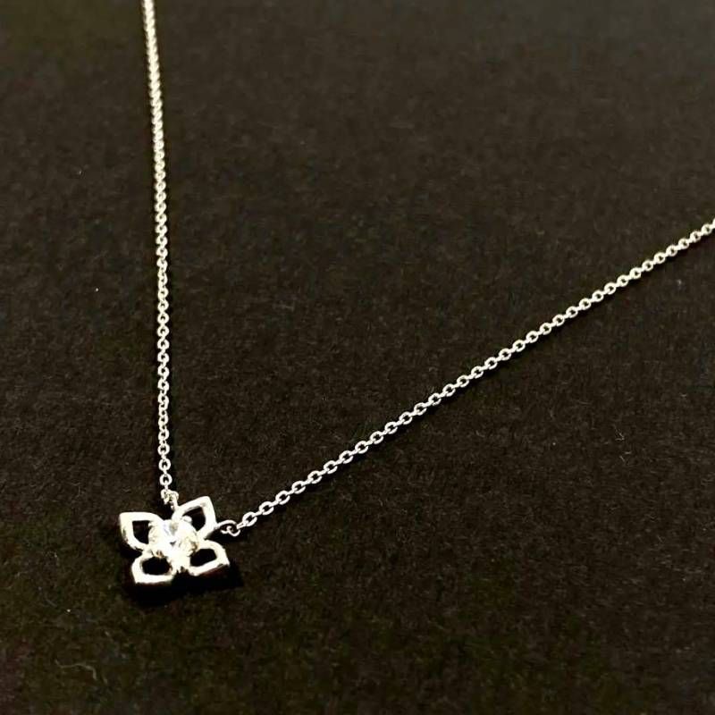 canal4℃ カナルヨンドシー ネックレス フラワーモチーフ シルバー