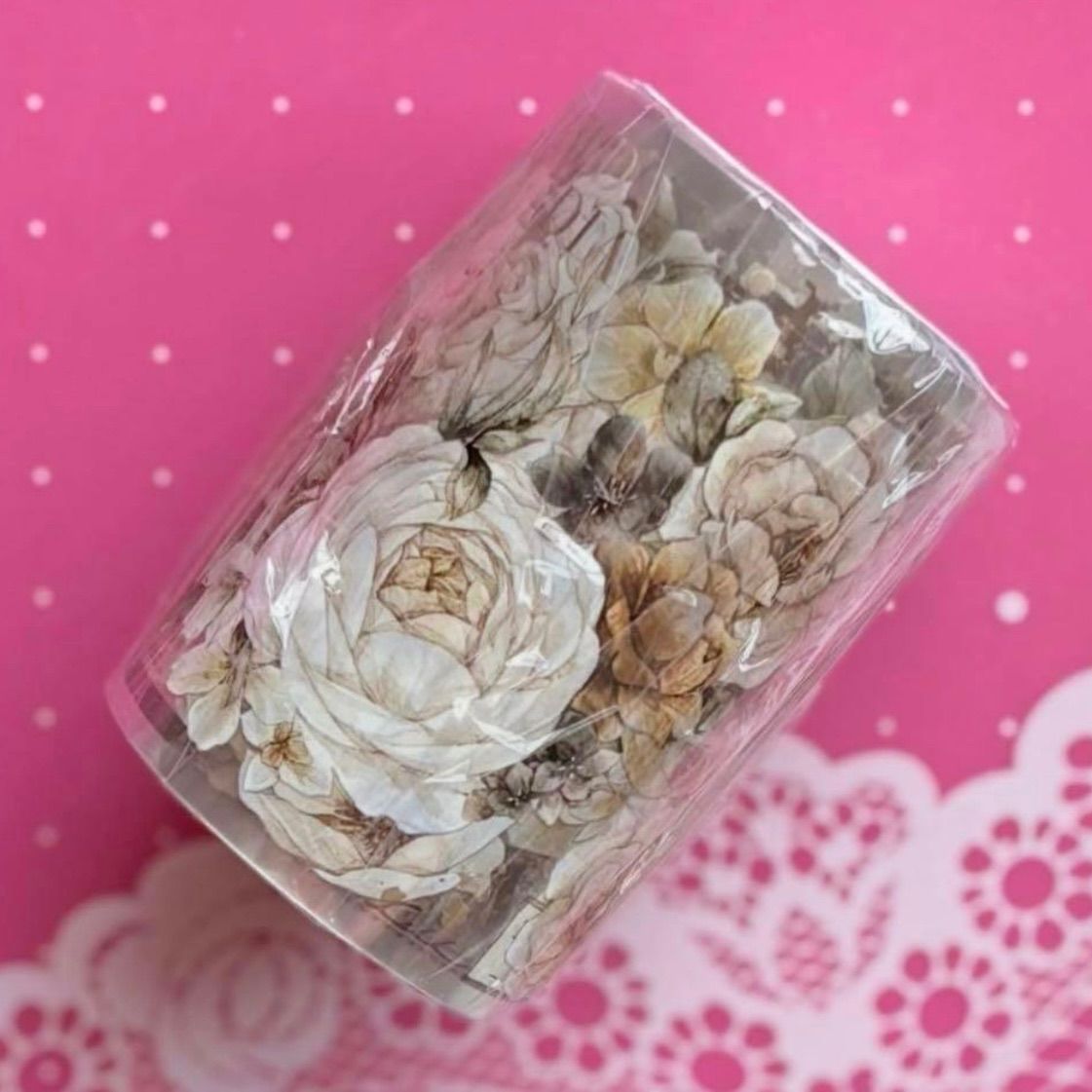 PET 6cm×6m 焦糖拿铁 海外マスキングテープ 海外マステ 花 - メルカリ