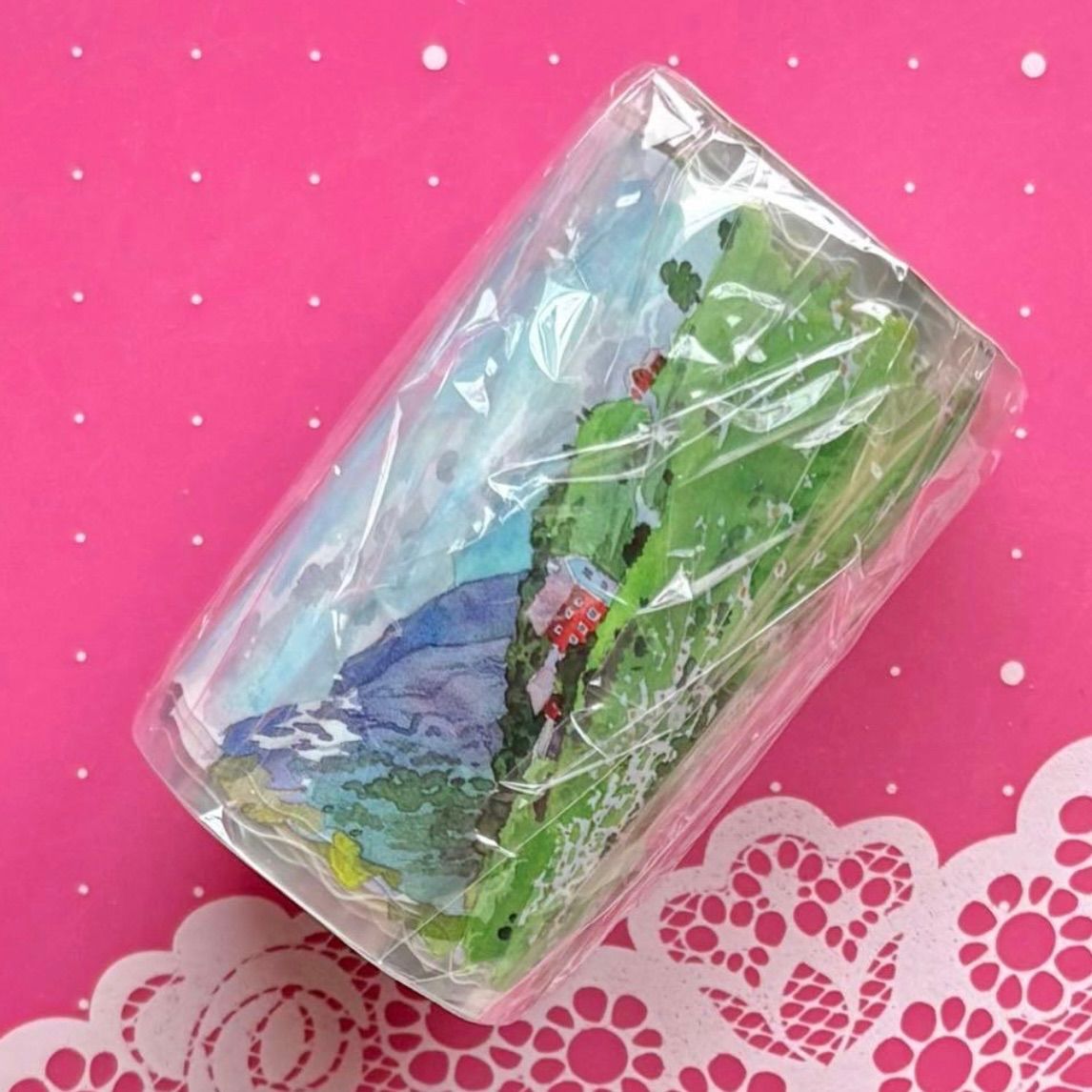 中古⑥ 海外マスキングテープ　背景　風景　PET PET 6.5cm×5m 山野的风 ダイカット加工 海外マスキングテープ 海外