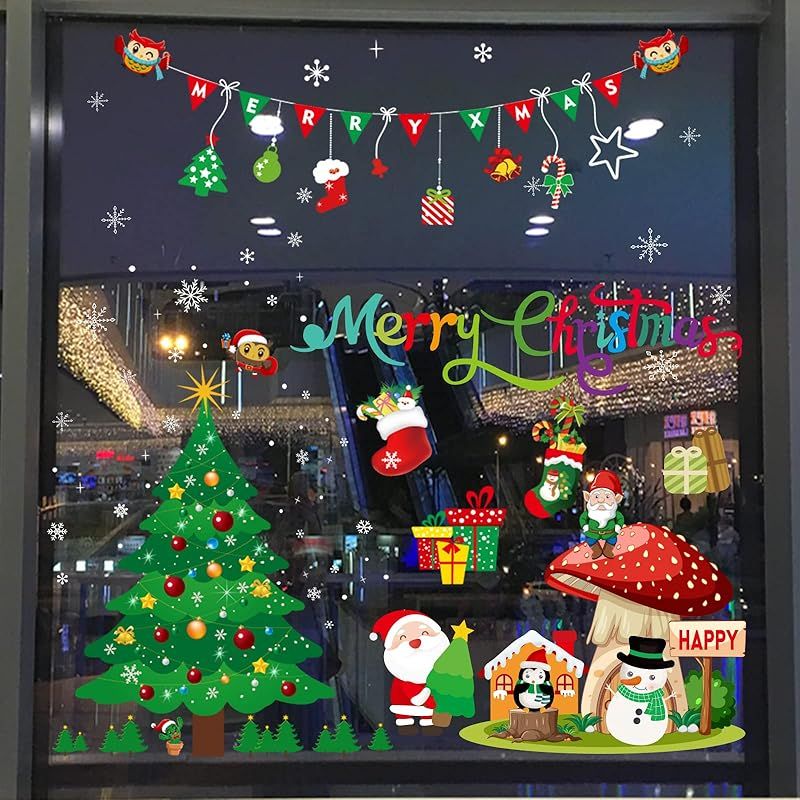 クリスマス ウォールステッカー 窓ステッカー 35ｘ50cm 4枚セット 楽天市場】【BLACK FRIDAY 全品10%OFF&5倍ポイント】クリスマス飾り 窓