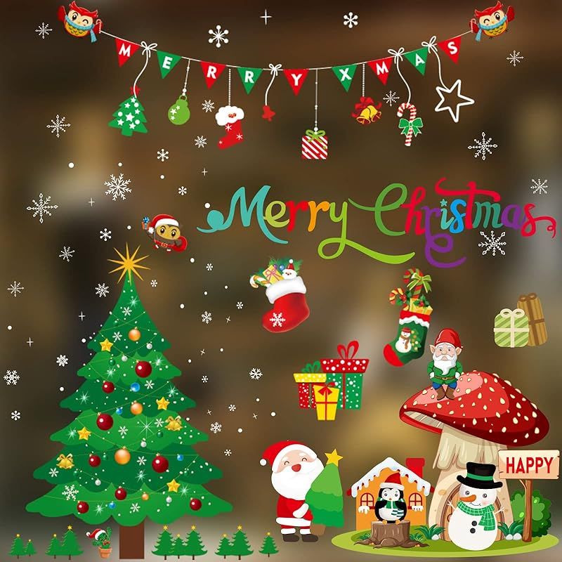 新品】 【BEAUTY PLAYER】ウォールステッカー 静電 クリスマス