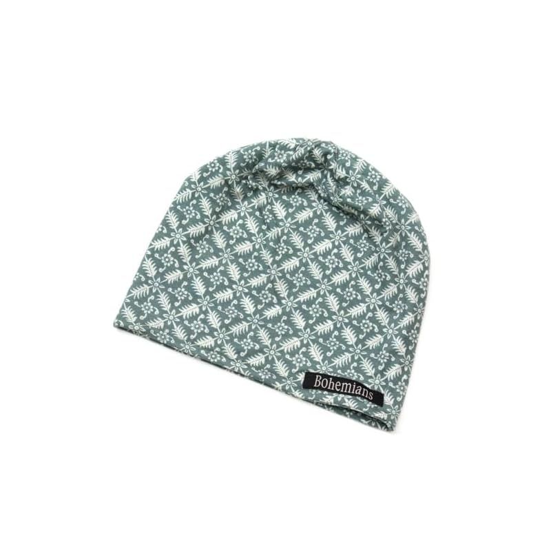 [Bohemians] プラントキャラコ ワッチキャップ《JADE(ジェイド)》Mサイズ/PLANT CALICO WATCH CAP 花柄 文様柄 ボヘミアンズ 0