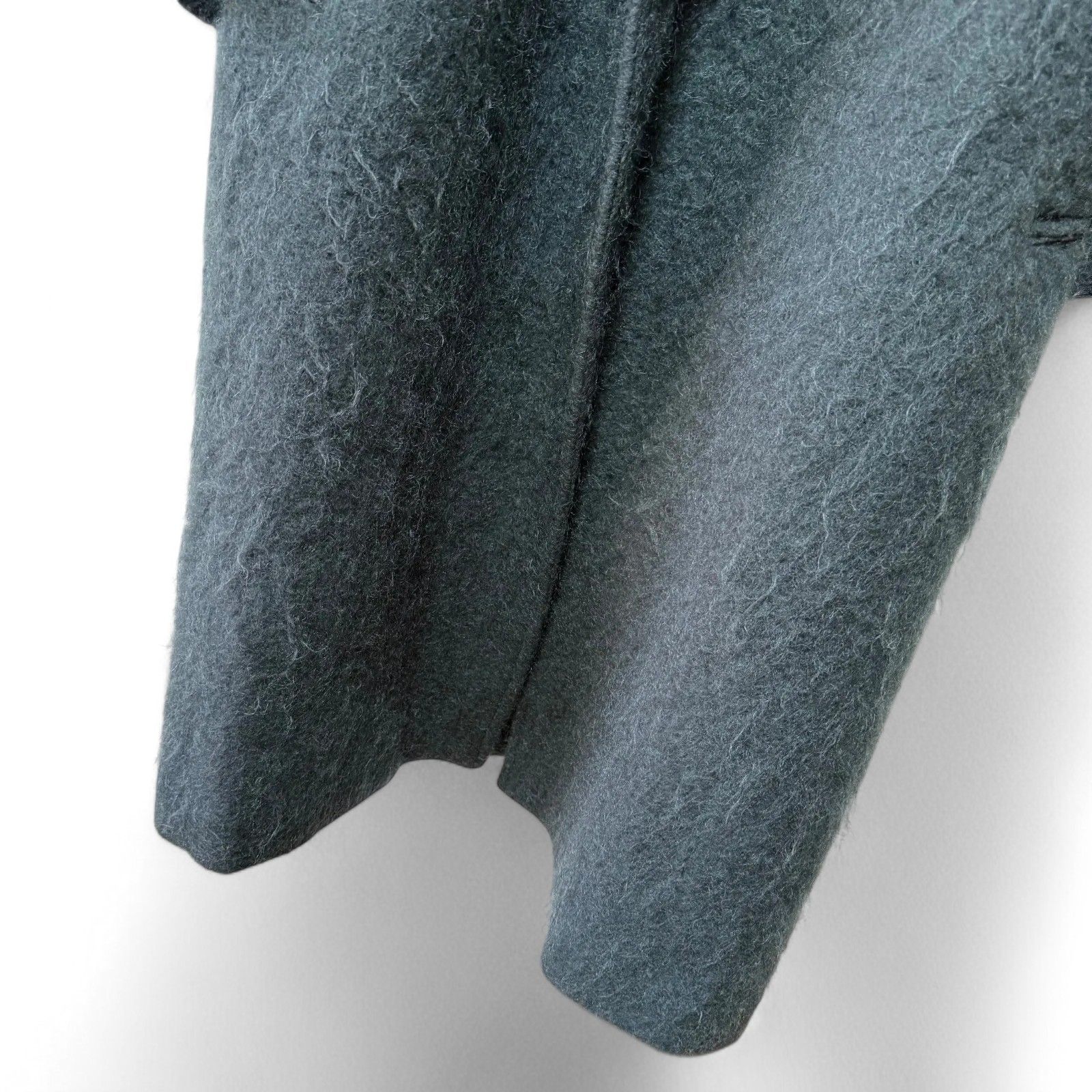 未使用級 HAUNT モヘヤ シャギーコート グレーグリーン - メルカリ