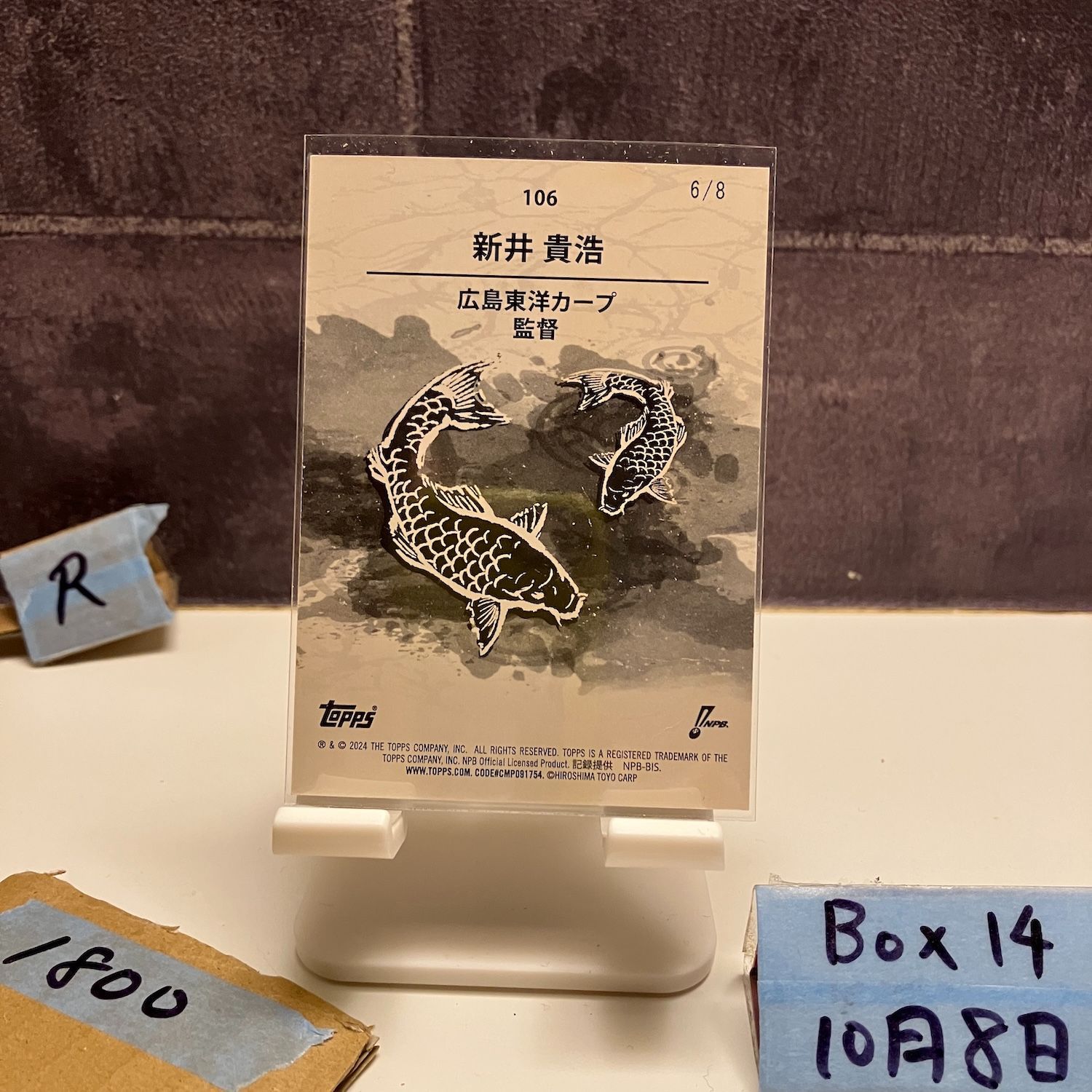 広島カープ　アートフォト　新井貴浩 広島カープ アートフォト 新井貴浩 2024 Topps 206 新井貴浩 Takahiro