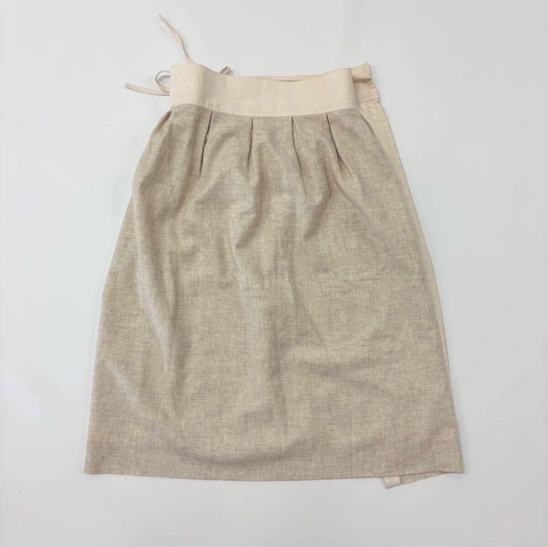 えみおわす シルク x ウール ラップ スカート 巻き SKIRT サイズ FREE