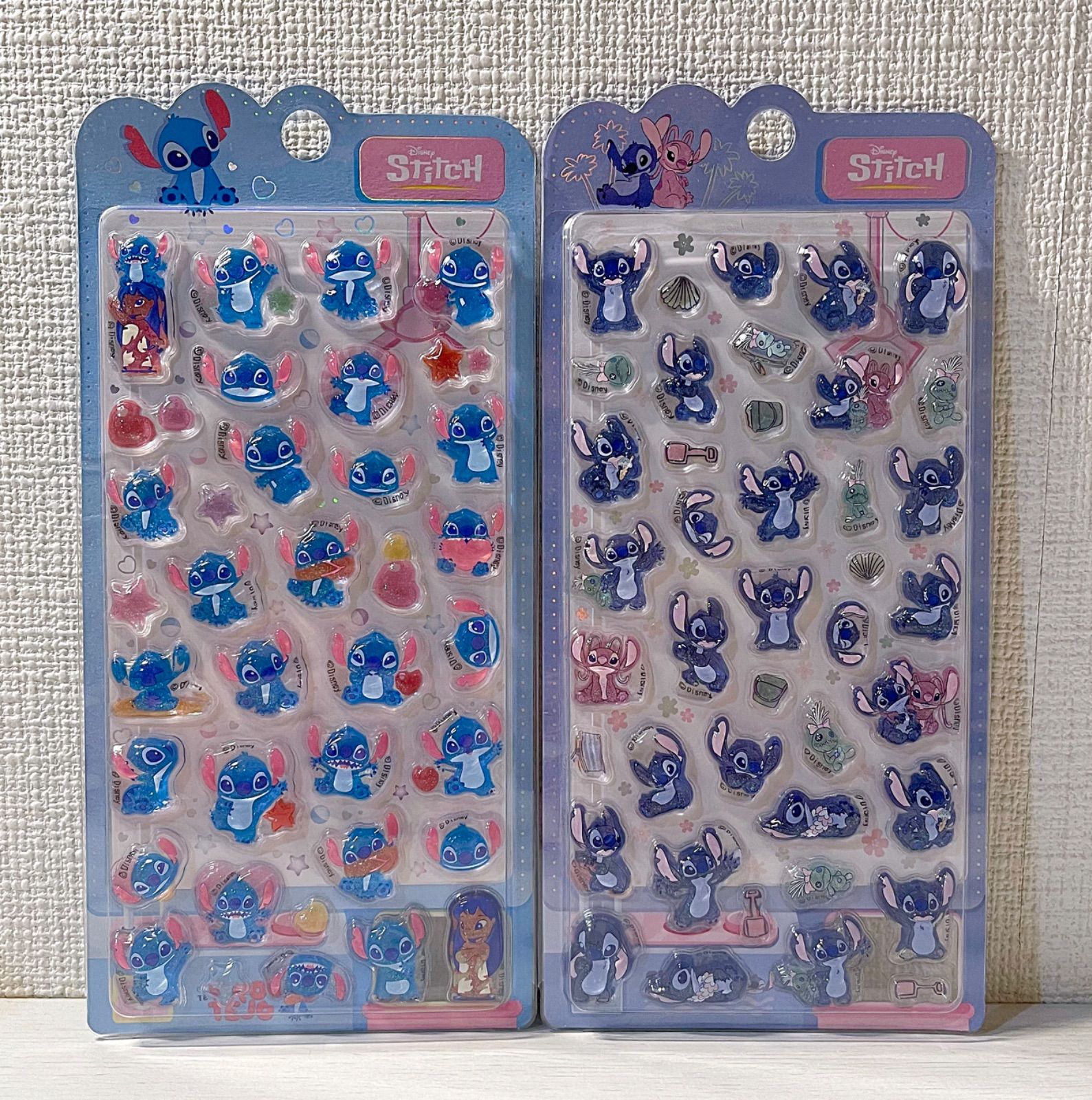 再入荷】スティッチ ドロップシール ディズニー うるちゅる 立体シール