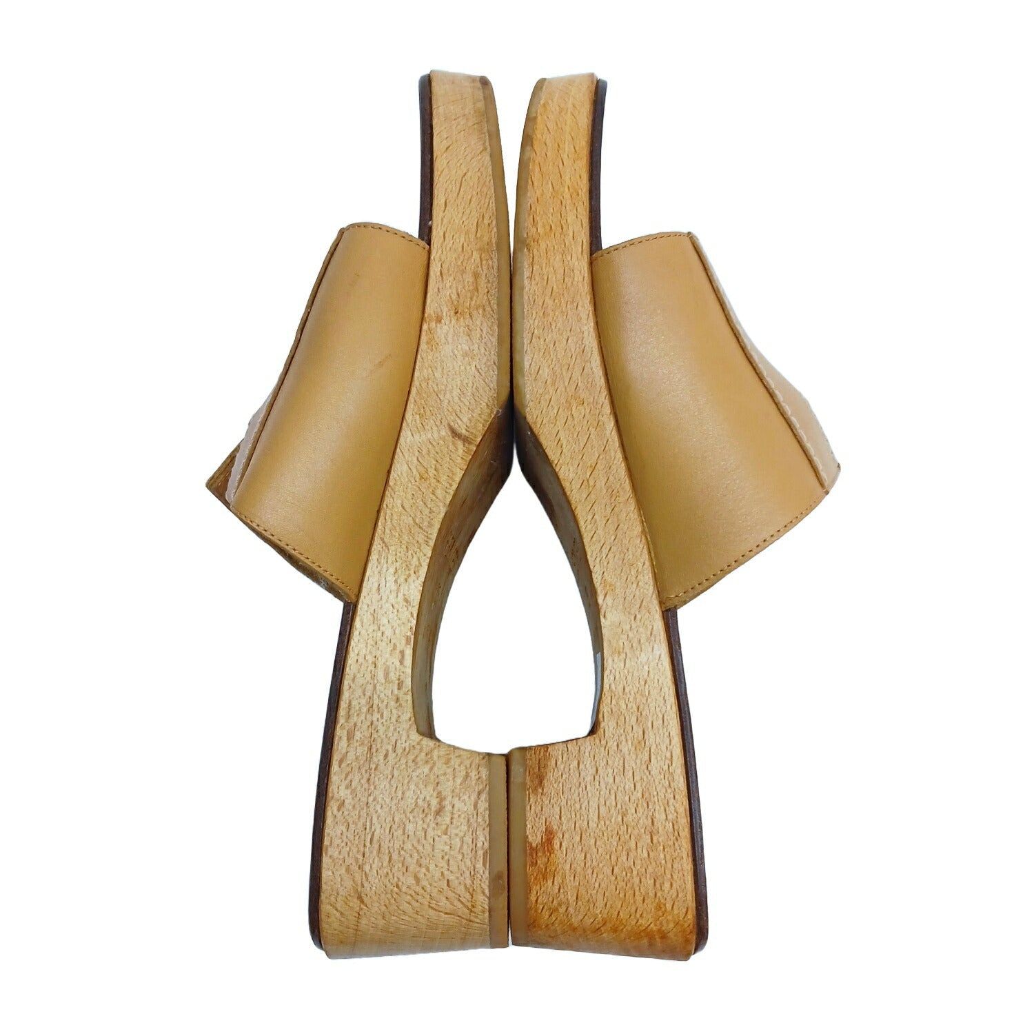 HERMES エルメス サンダル 35 ケブラールH ウッドソール - メルカリ