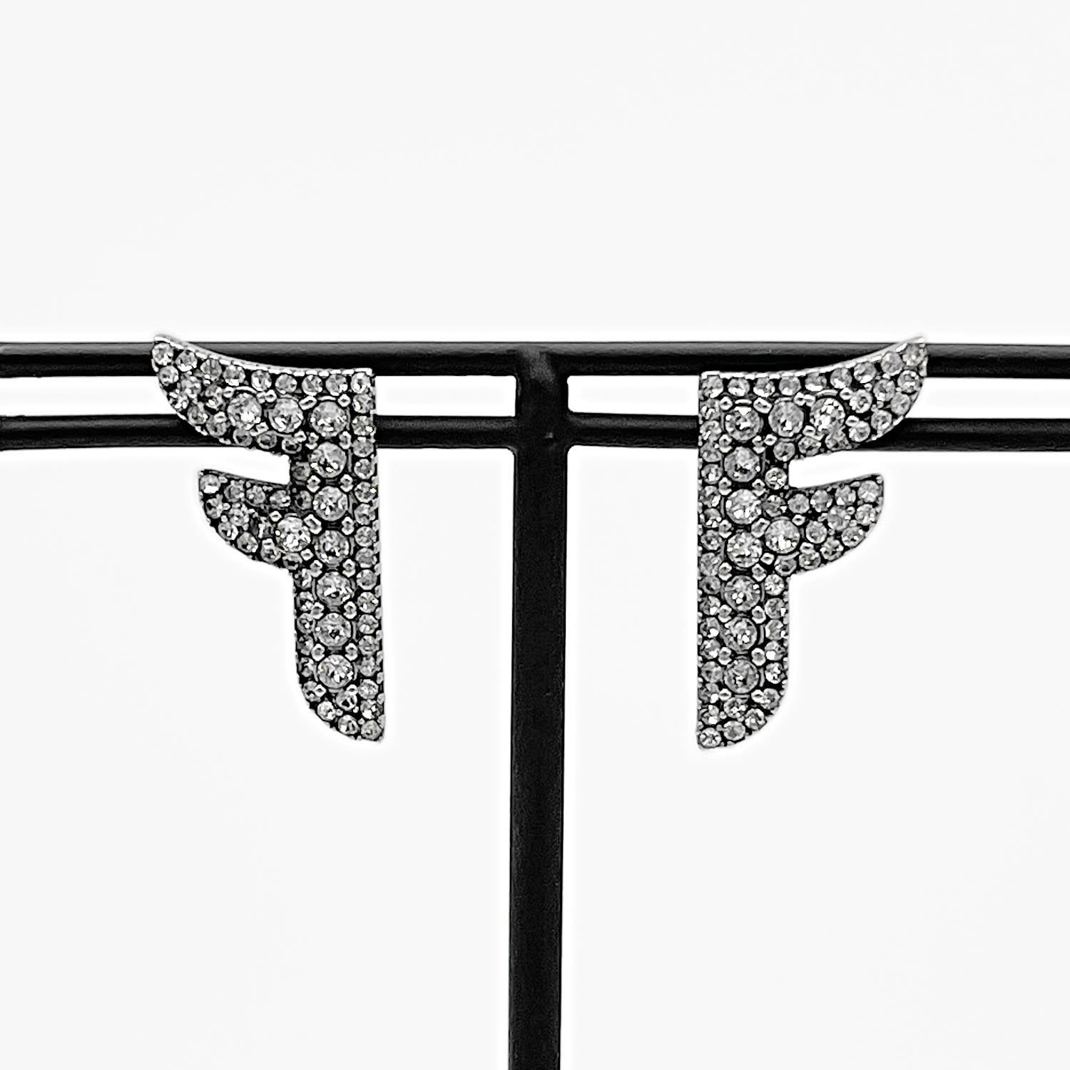 FENDI フェンディ FFロゴ ラインストーン ピアス - メルカリ