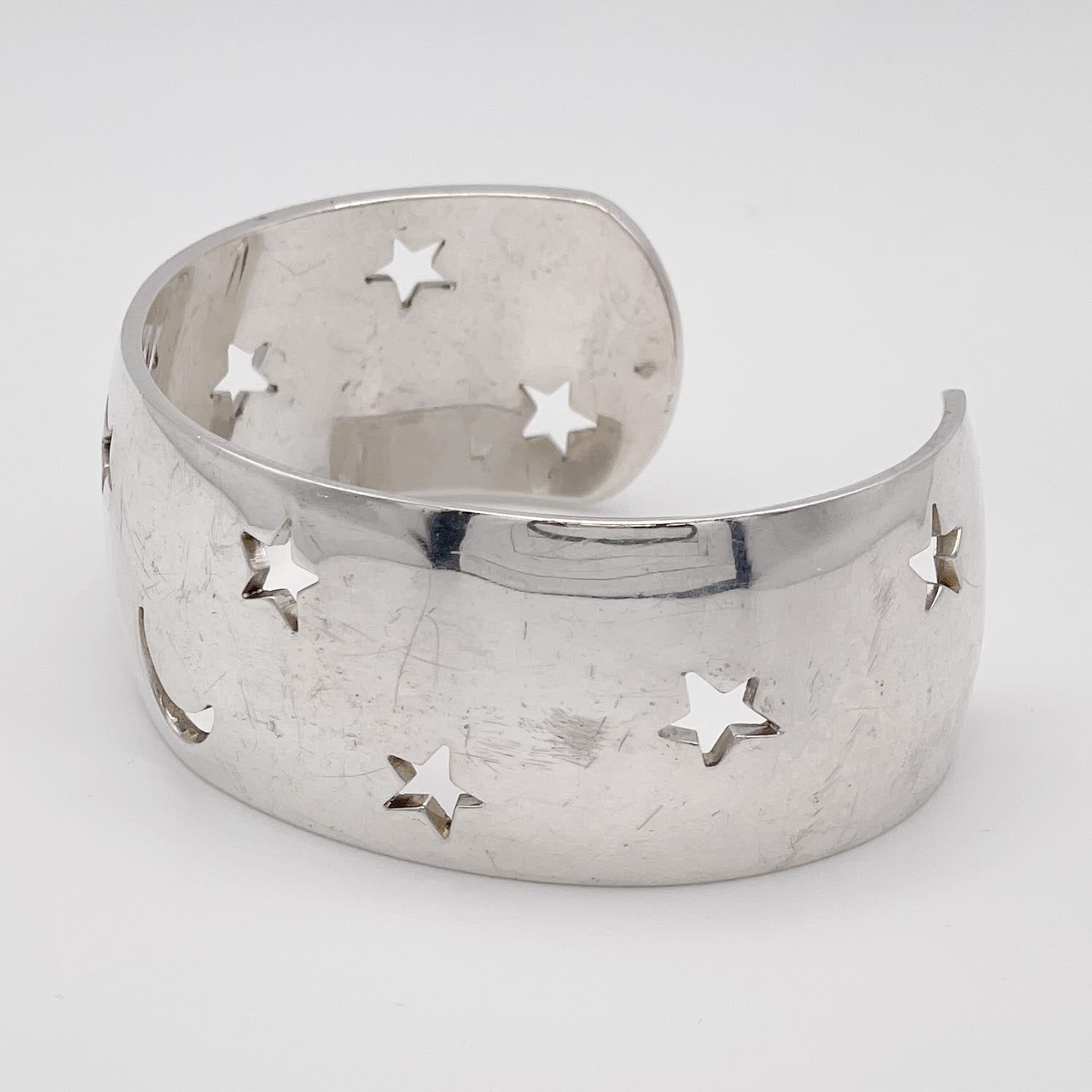 HERMES エルメス ムーンスター 925 バングル ヴィンテージ 刻印あり