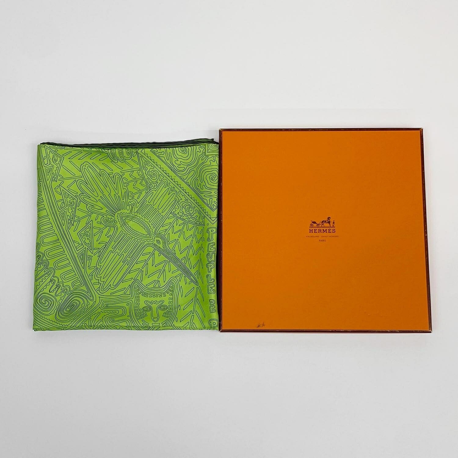 HERMES エルメス カレ90 スカーフ LEGENDE KUNA パナマのクナ族の伝説