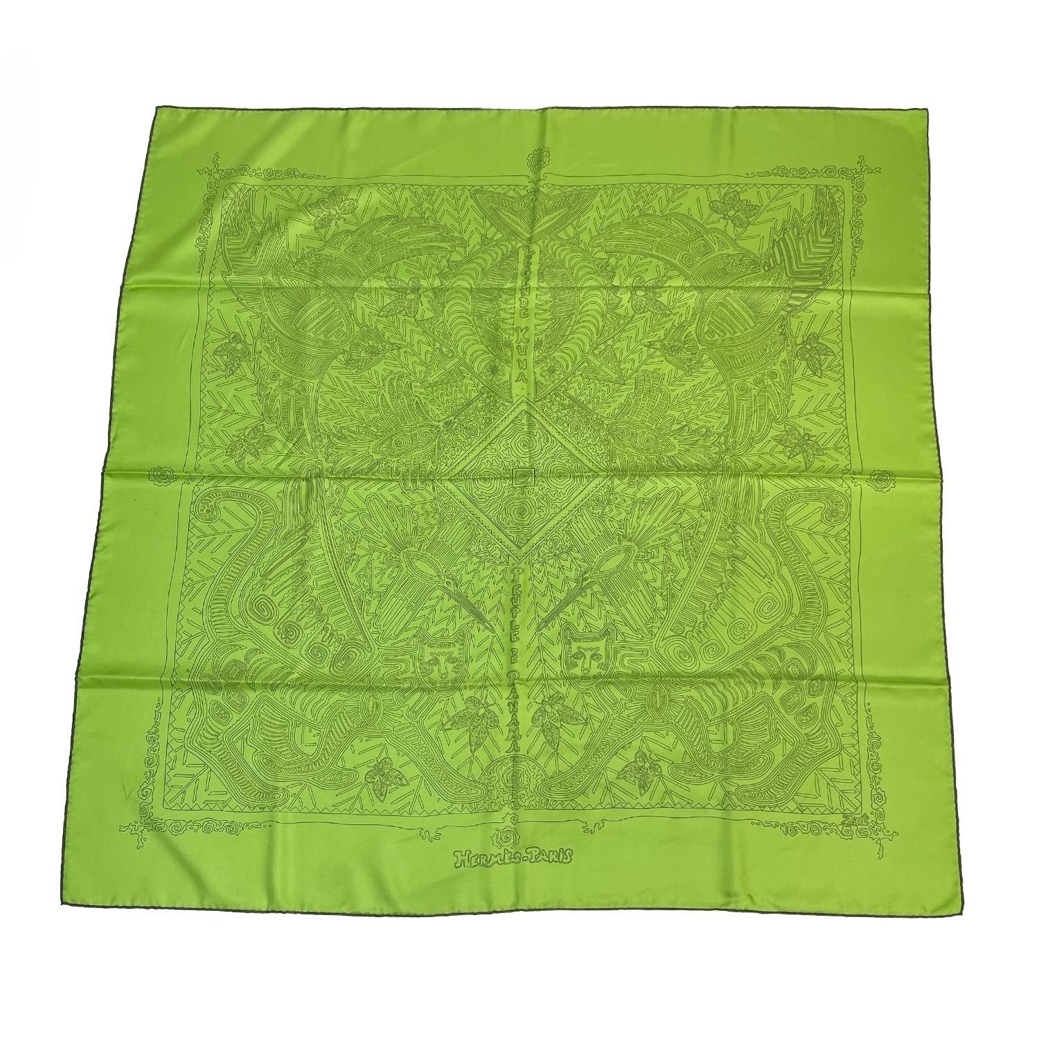 HERMES エルメス カレ90 スカーフ LEGENDE KUNA パナマのクナ族の伝説