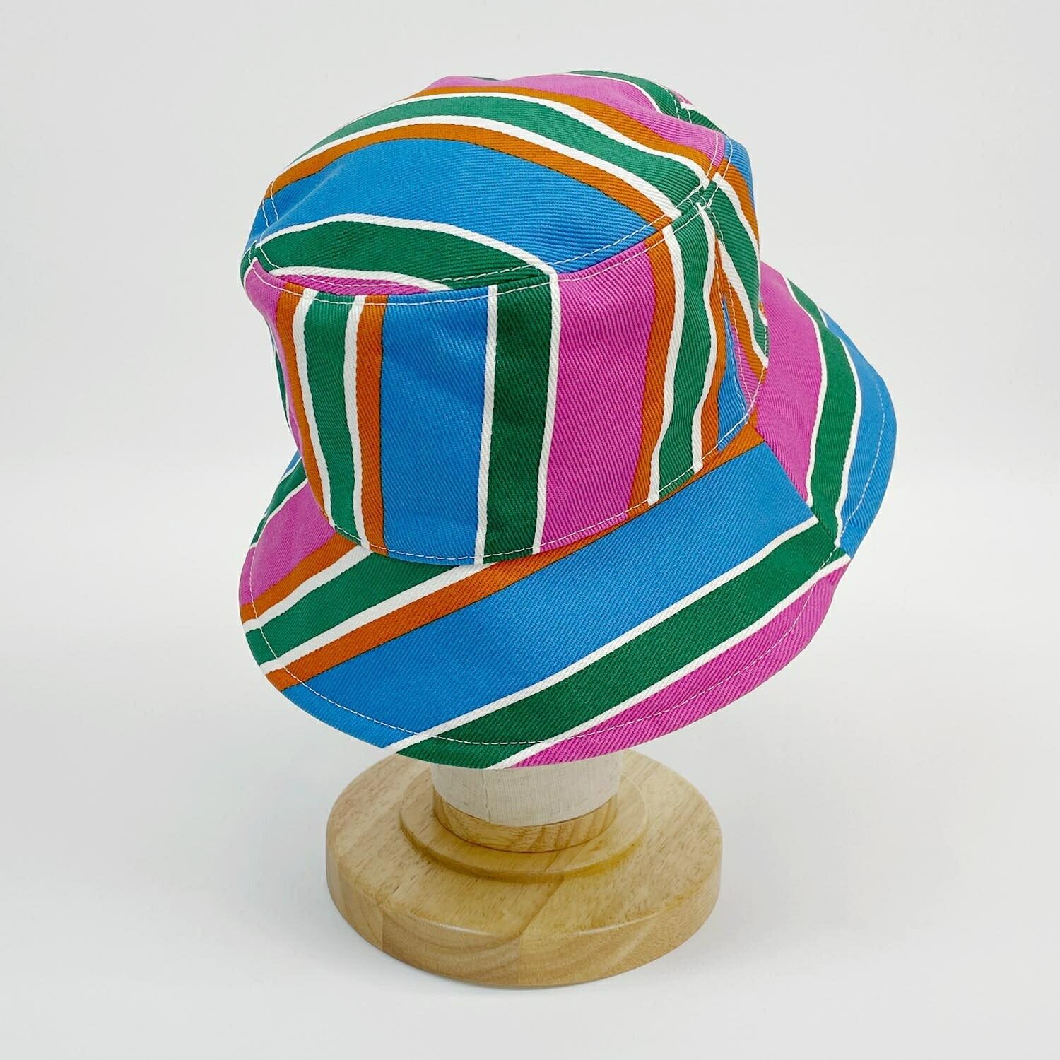 miu miu ミュウミュウ バケットハット 58cm マルチカラー 帽子 楽天