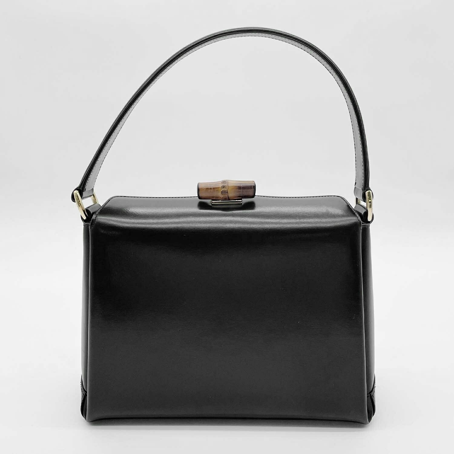 GUCCI グッチ バンブー ターンロック ハンドバッグ オールド
