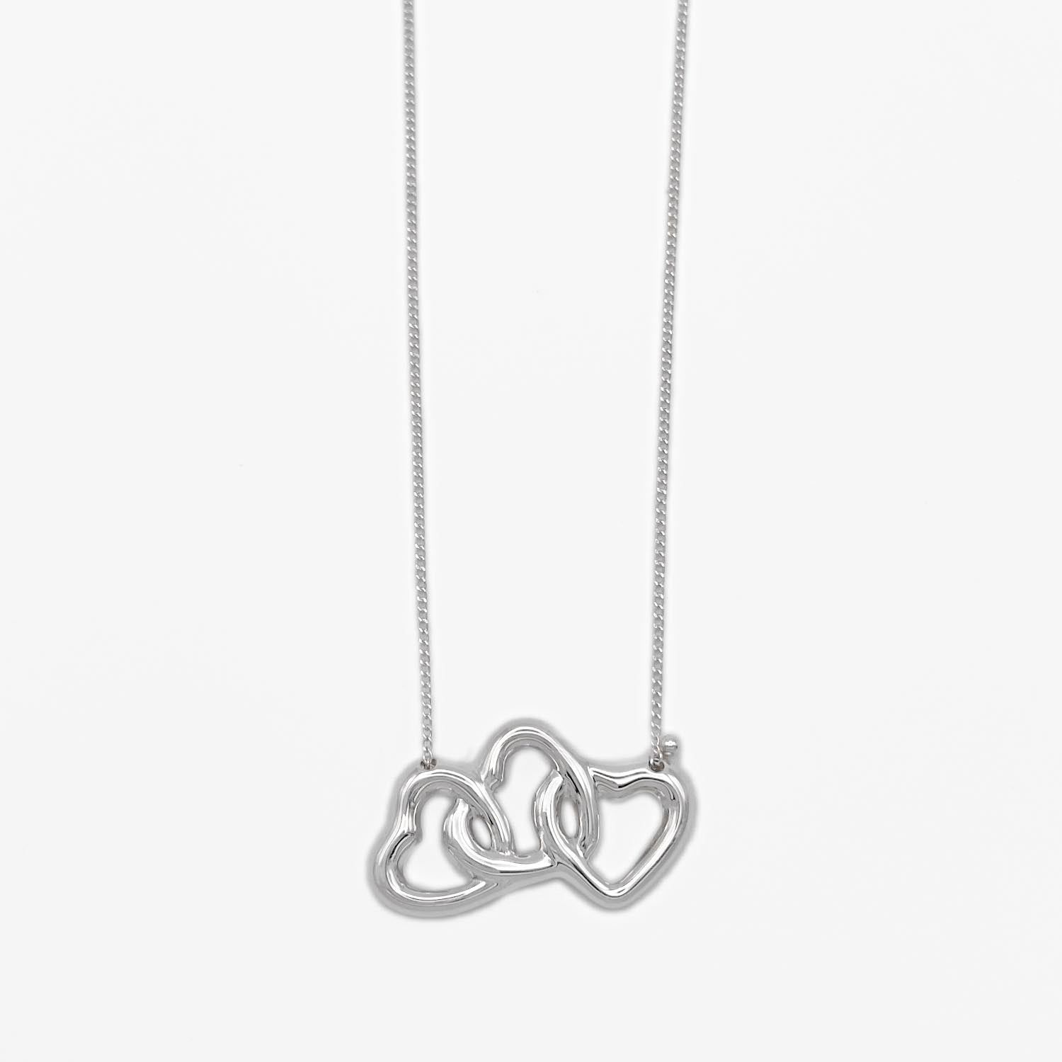 Tiffany&Co. ティファニー トリプルハート ネックレス SV925 新品仕上