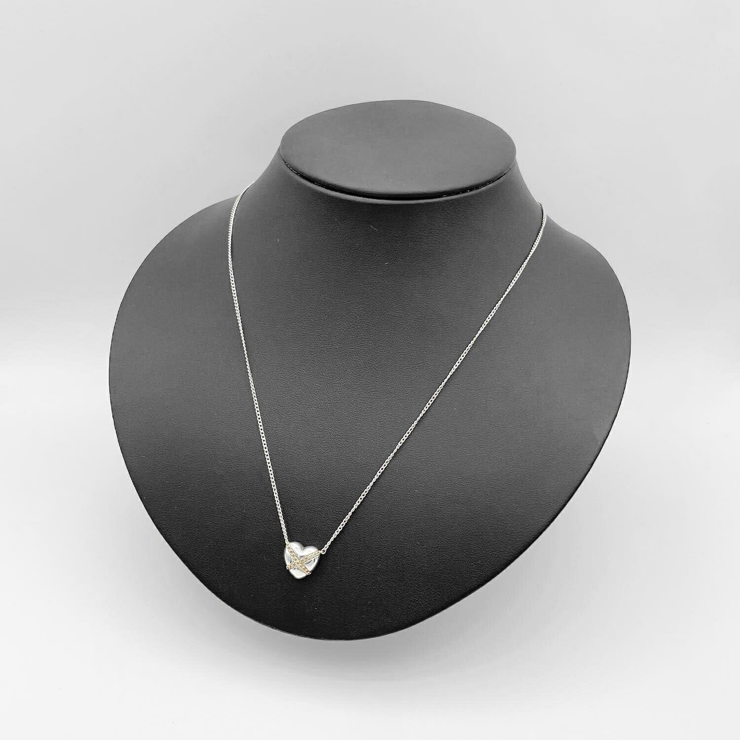 ティファニー ネックレス ハート チェーン クロス 925 K14 ティファニー ネックレス ハート チェーン クロス 925 K14