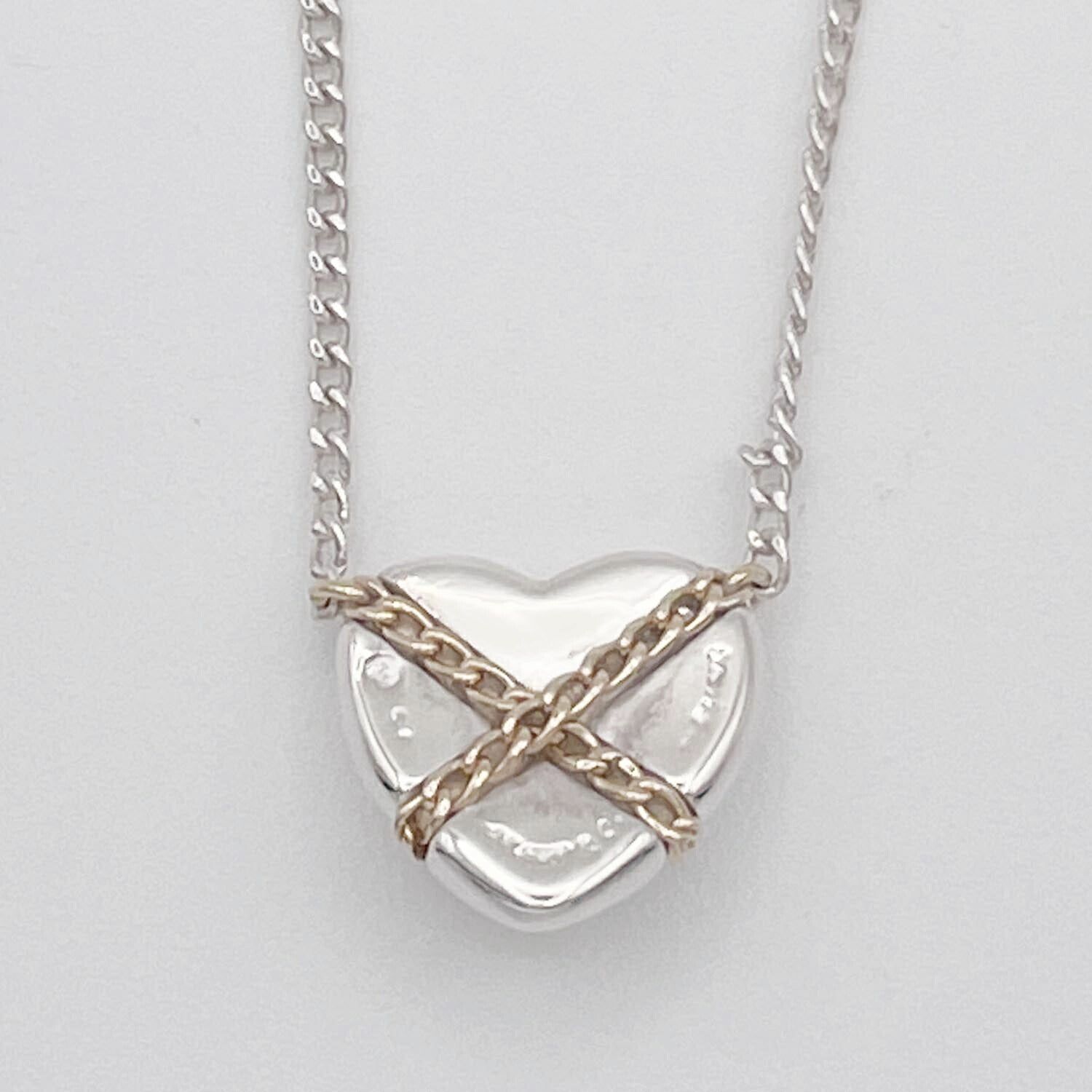 Tiffany&Co. ティファニー クロスハート ネックレス 925 750 新品仕上