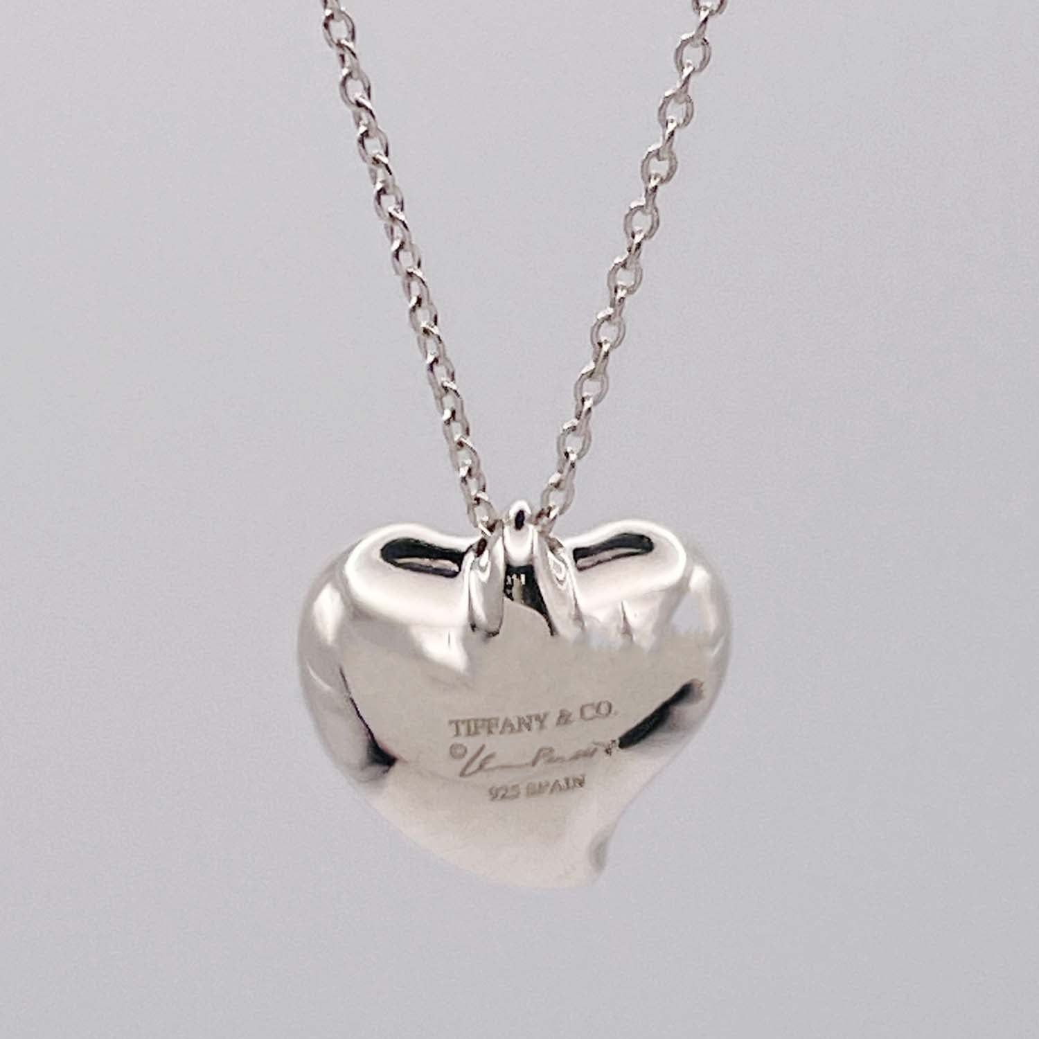 Tiffany&Co. ティファニー カーブドハート ネックレス SV925 新品仕上