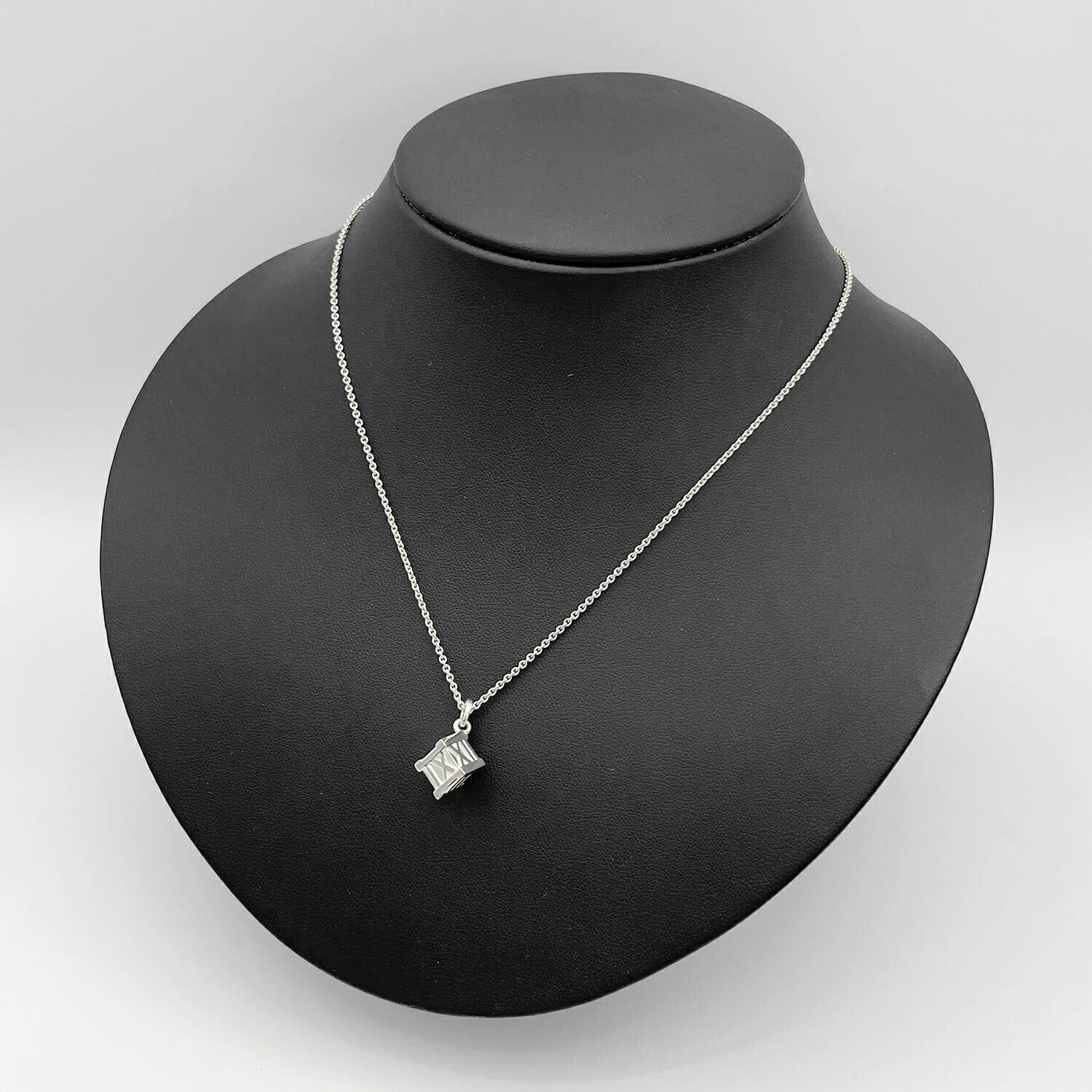 ティファニー アトラスコード キューブ チョーカーネックレス SV925 黒 Tiffany&Co. ティファニー アトラス キューブ ネックレス SV925 5.1g