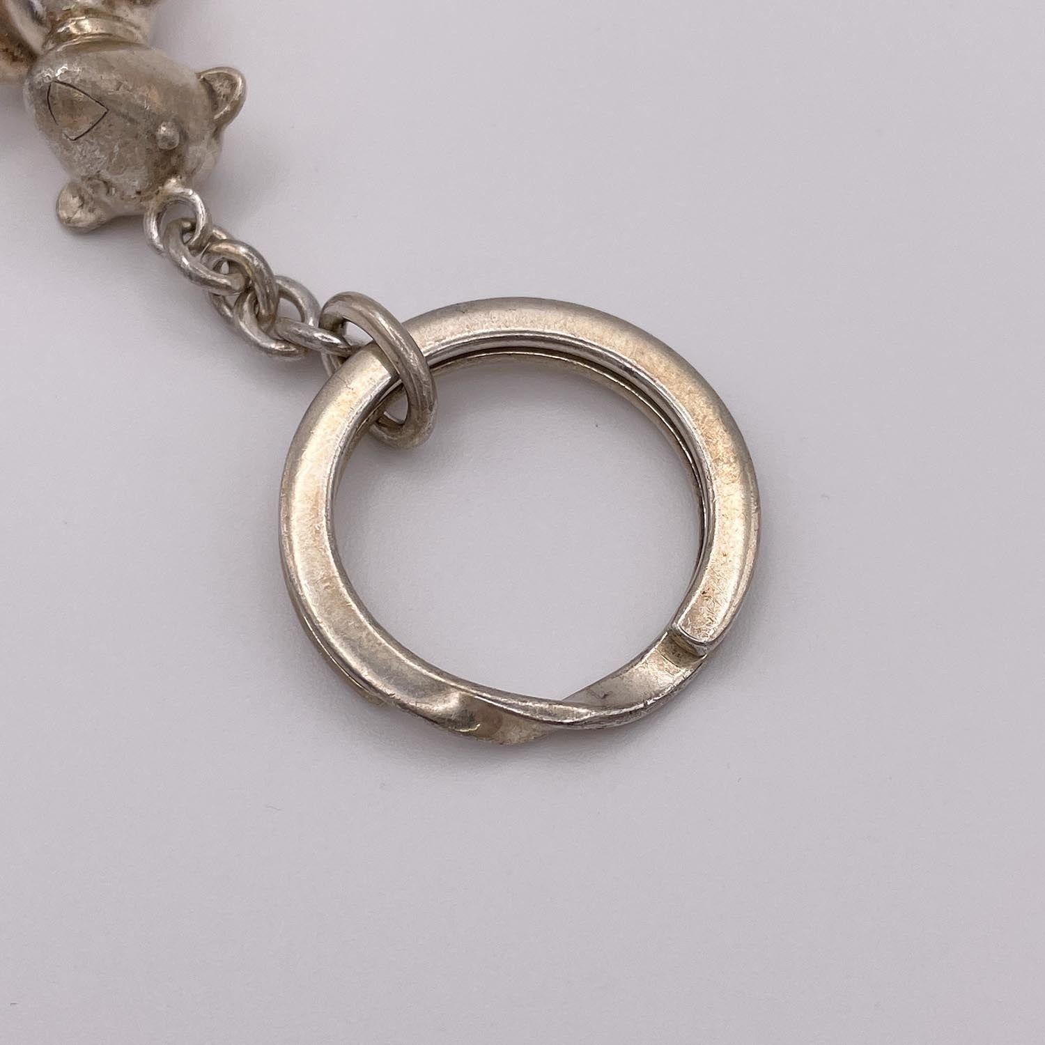 GUCCI グッチ テディベア SV925 キーリング キーホルダー シルバー 