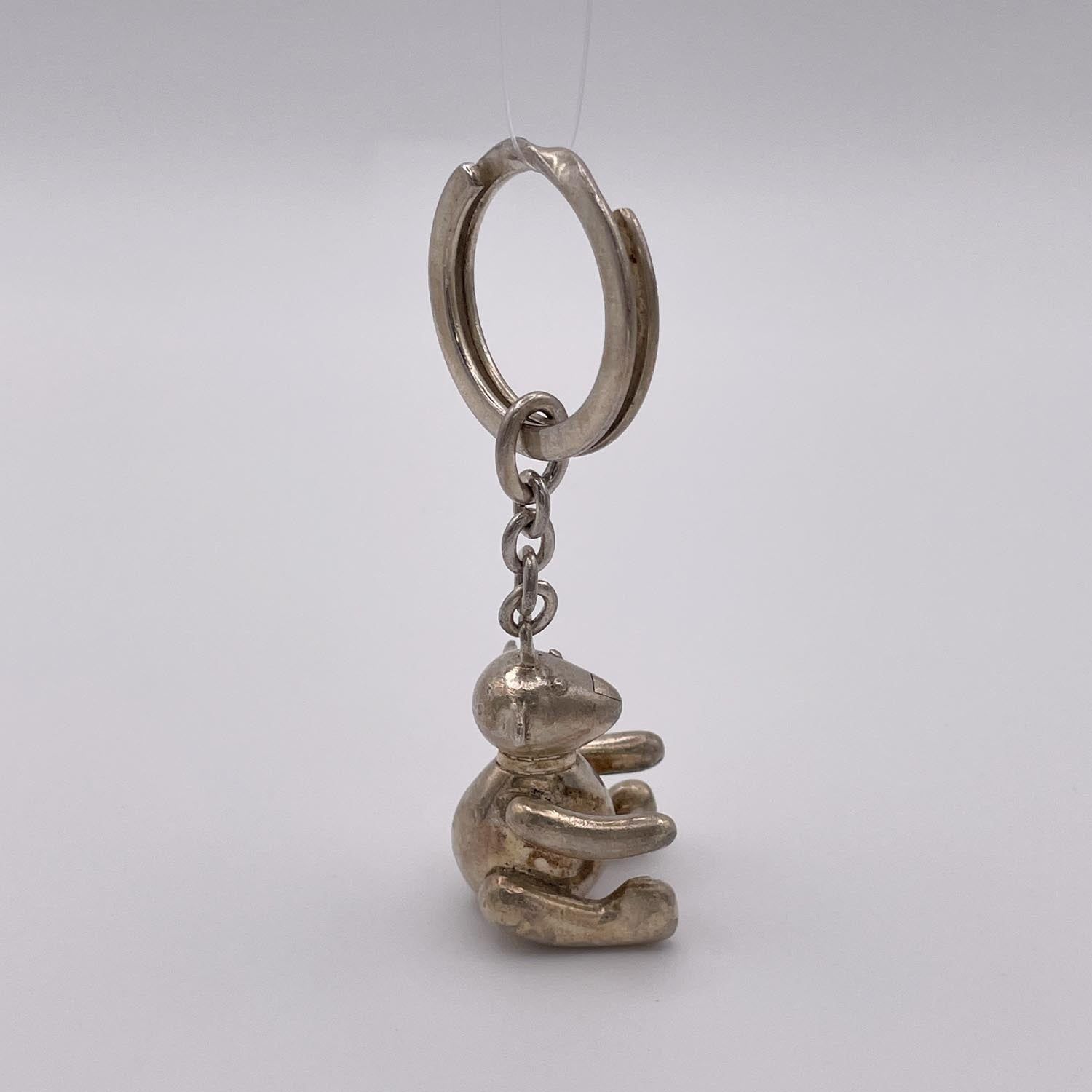 GUCCI グッチ テディベア SV925 キーリング キーホルダー シルバー 