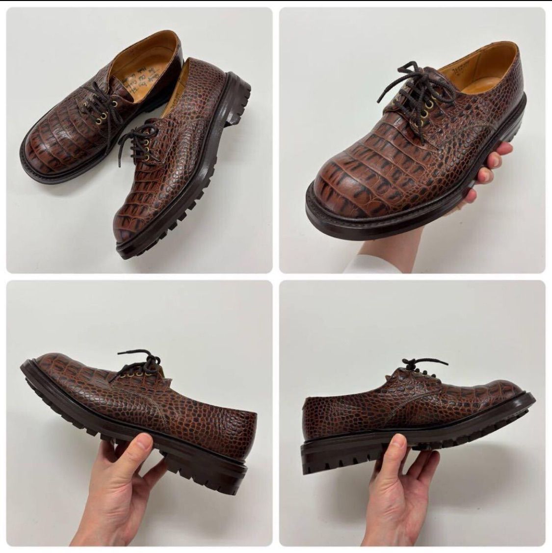 極美品 Tricker's トリッカーズ Quilp クィルプ クイルプ 別注 クロコ