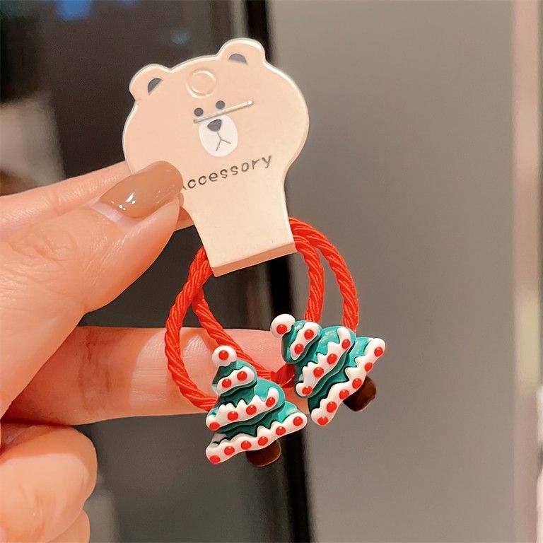 クリスマス限定】可愛いヘアアクセサリー2個セット サンタ/トナカイ