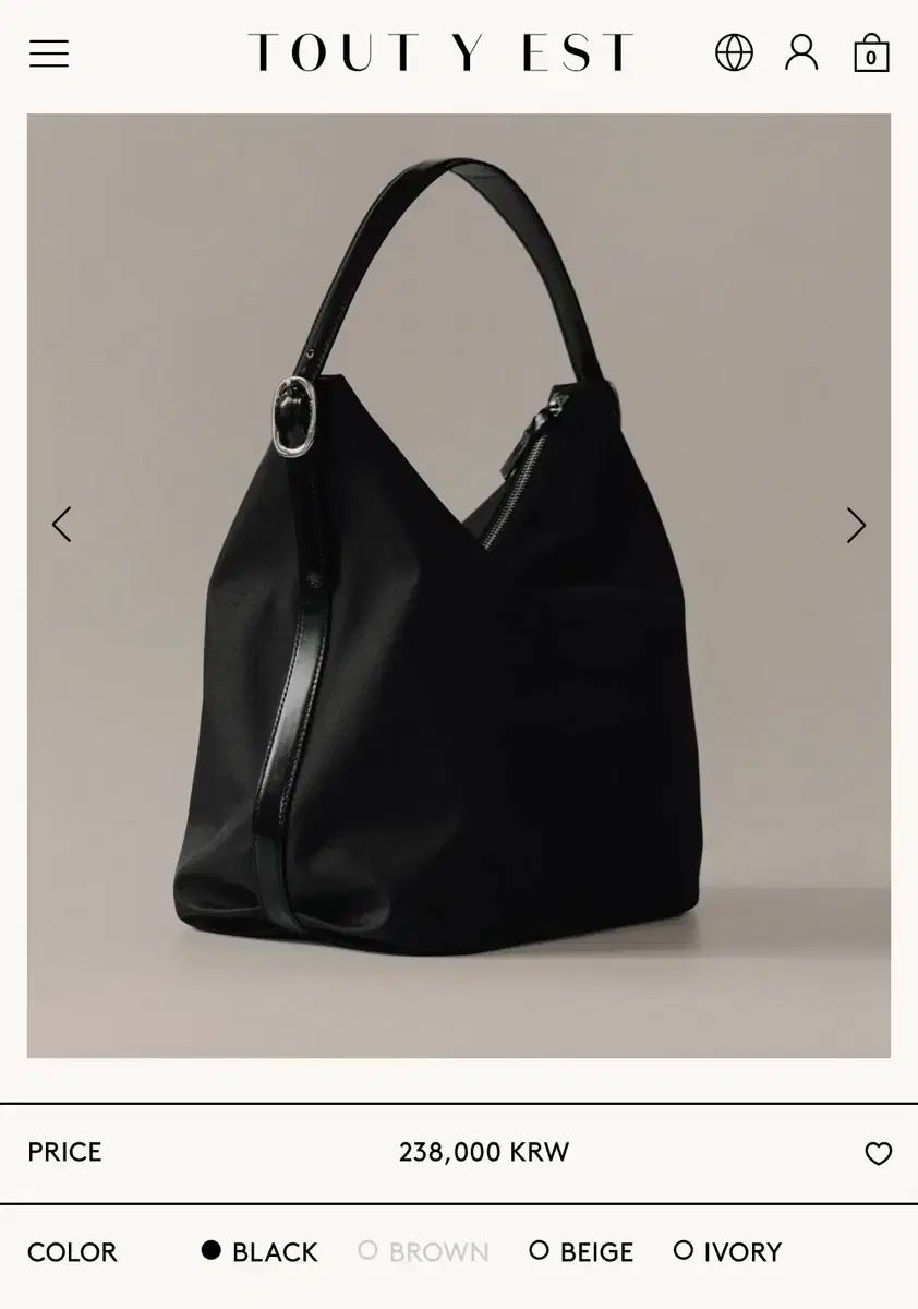 トゥティエ カノ トワルバッグ ブラック - メルカリ