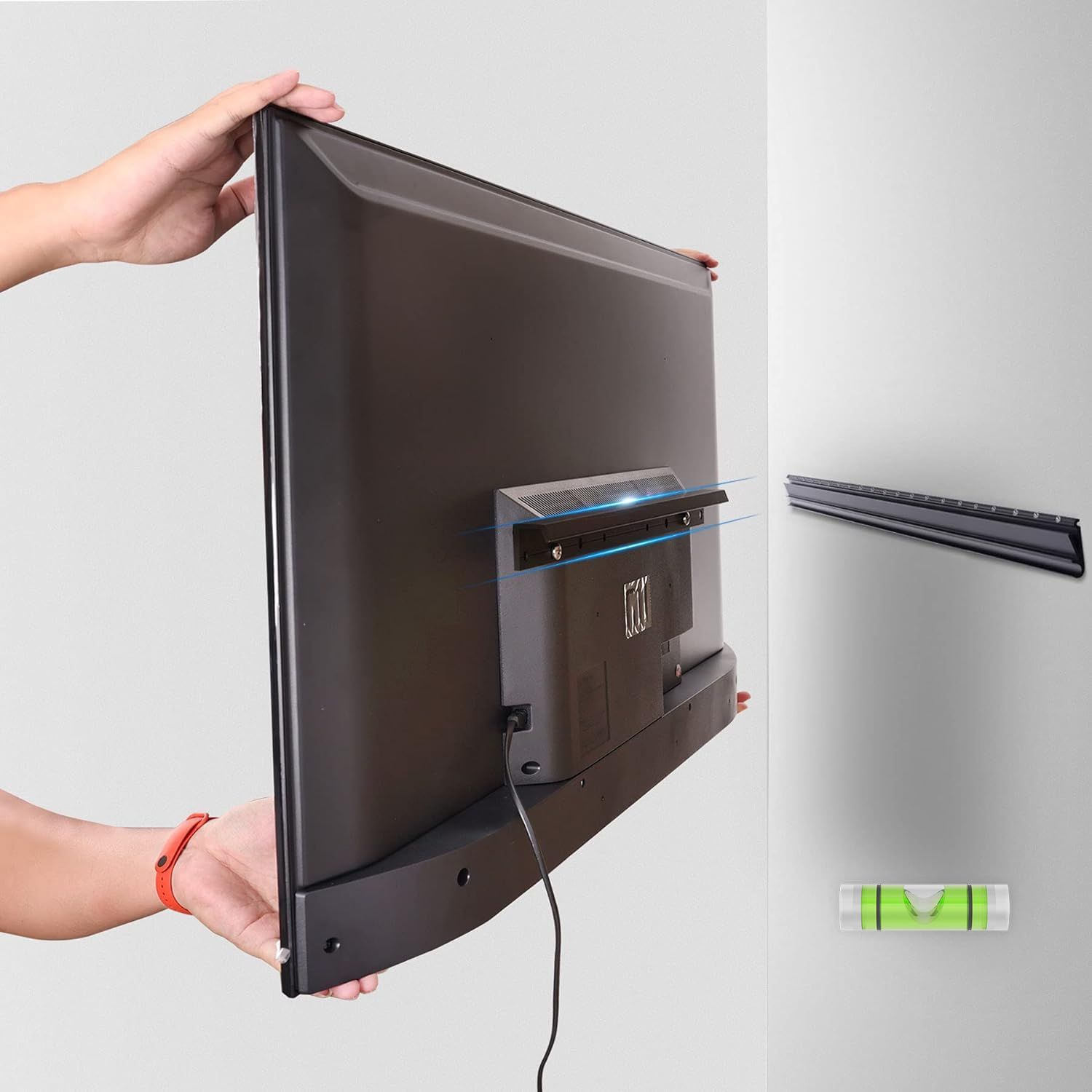 Antimbee 間柱不要 乾式壁用テレビマウント 26～55インチのテレビ用 テレビの壁掛けブラケット VESA最大400x400mm 最大80ポンド ユニバーサルフィット ほとんどのLED/LCD/プラズマフラット/カーブスクリーンテレビやモニターに対応