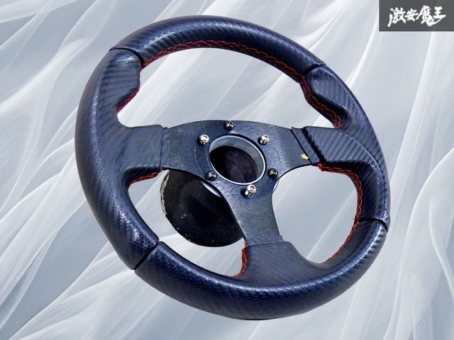 ストア出品】社外 汎用 小径 ステアリング ハンドル 直径約28cm 28Φ