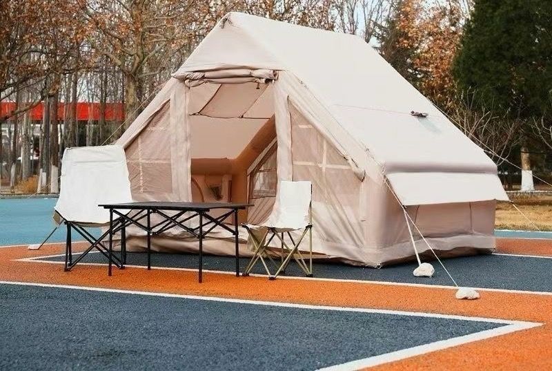 大好評☆エアーテント 大型 3?5人用 防水キャノピー付き