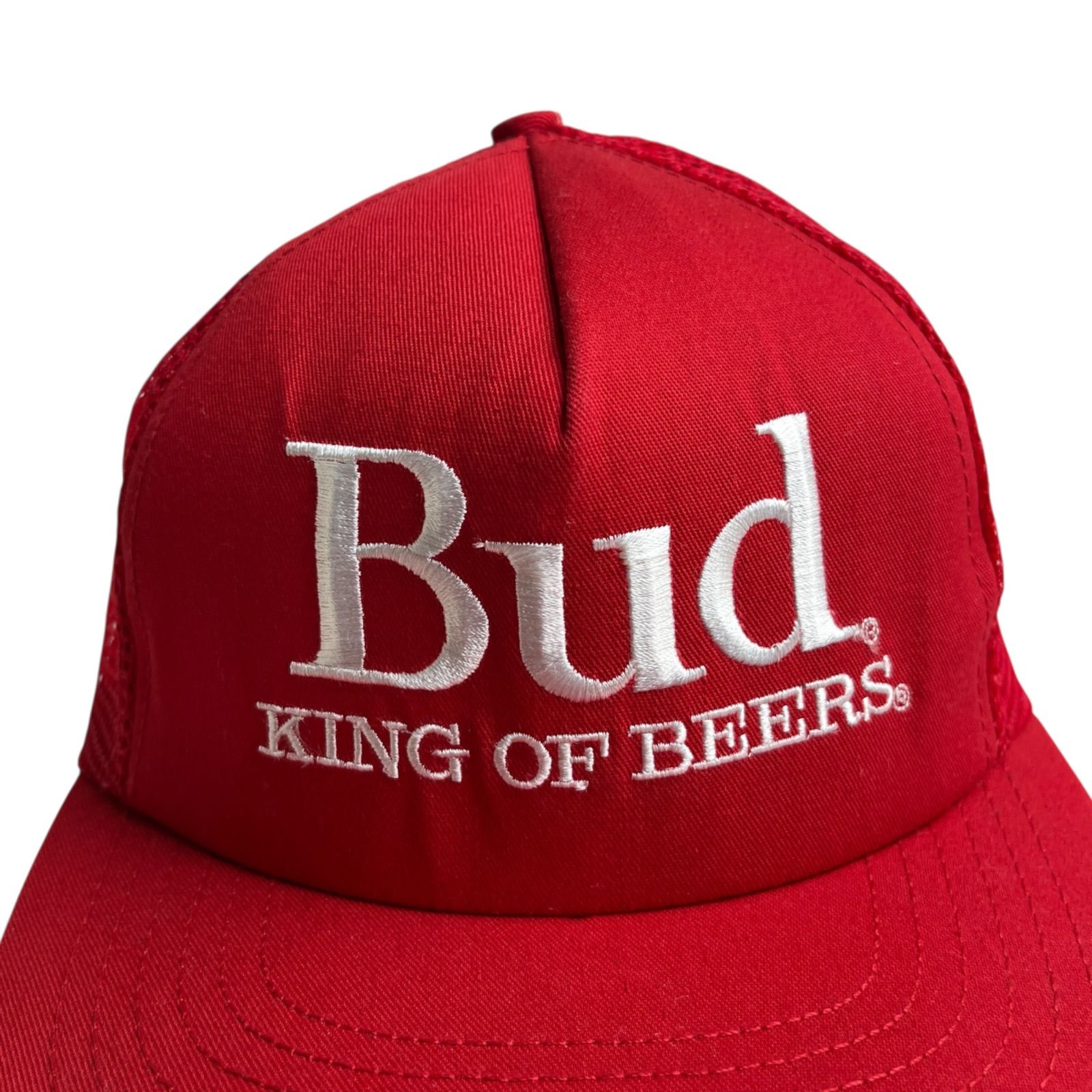 Budweiser ヴィンテージキャップ 赤 キャップ/帽子】アメリカ製 USA製 BUDWEISER (バドワイザー