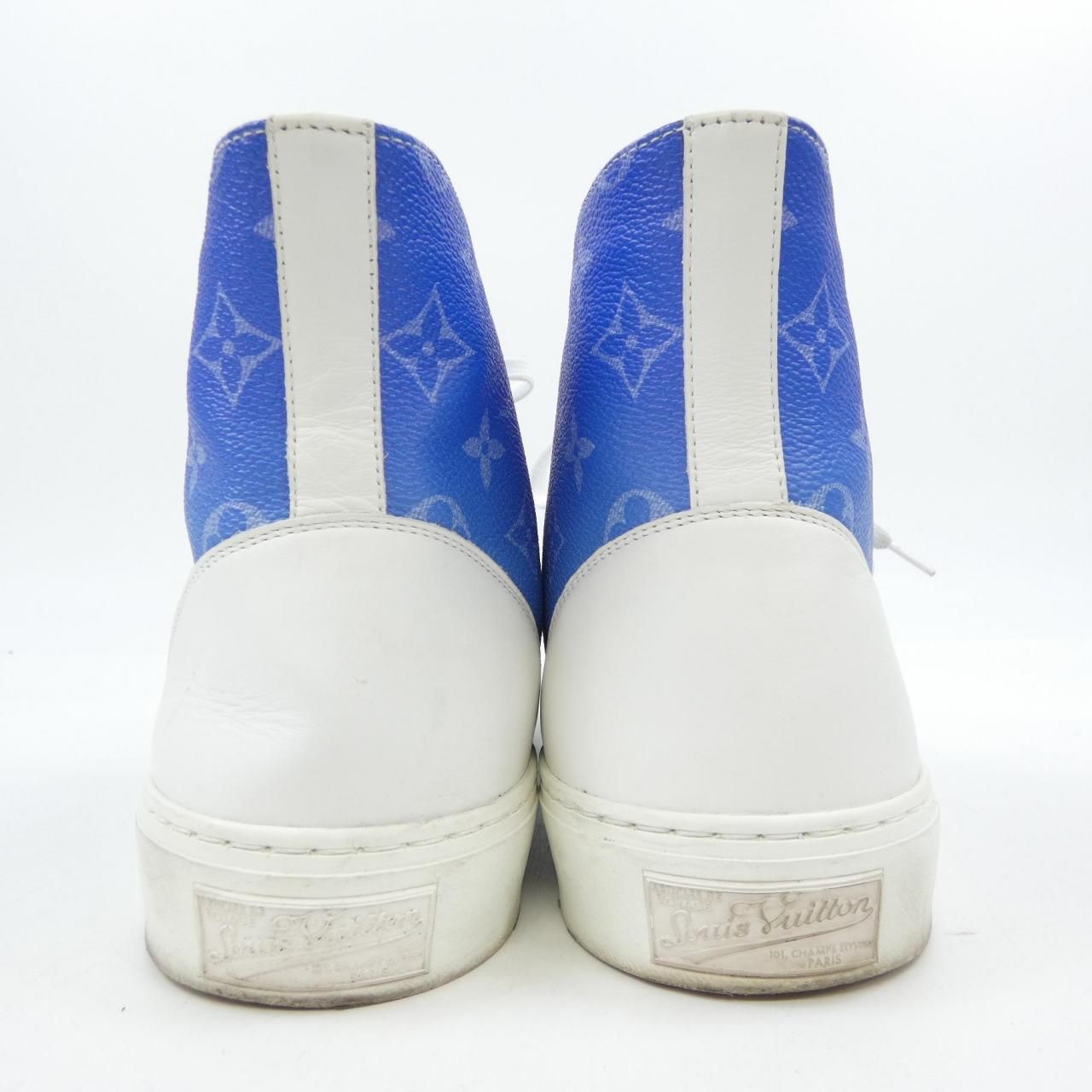 ルイヴィトン スニーカー タトゥー・ライン モノグラムクラウズ 白×青 27cm ルイ・ヴィトン 「タトゥー・ライン スニーカー（ハイトップ