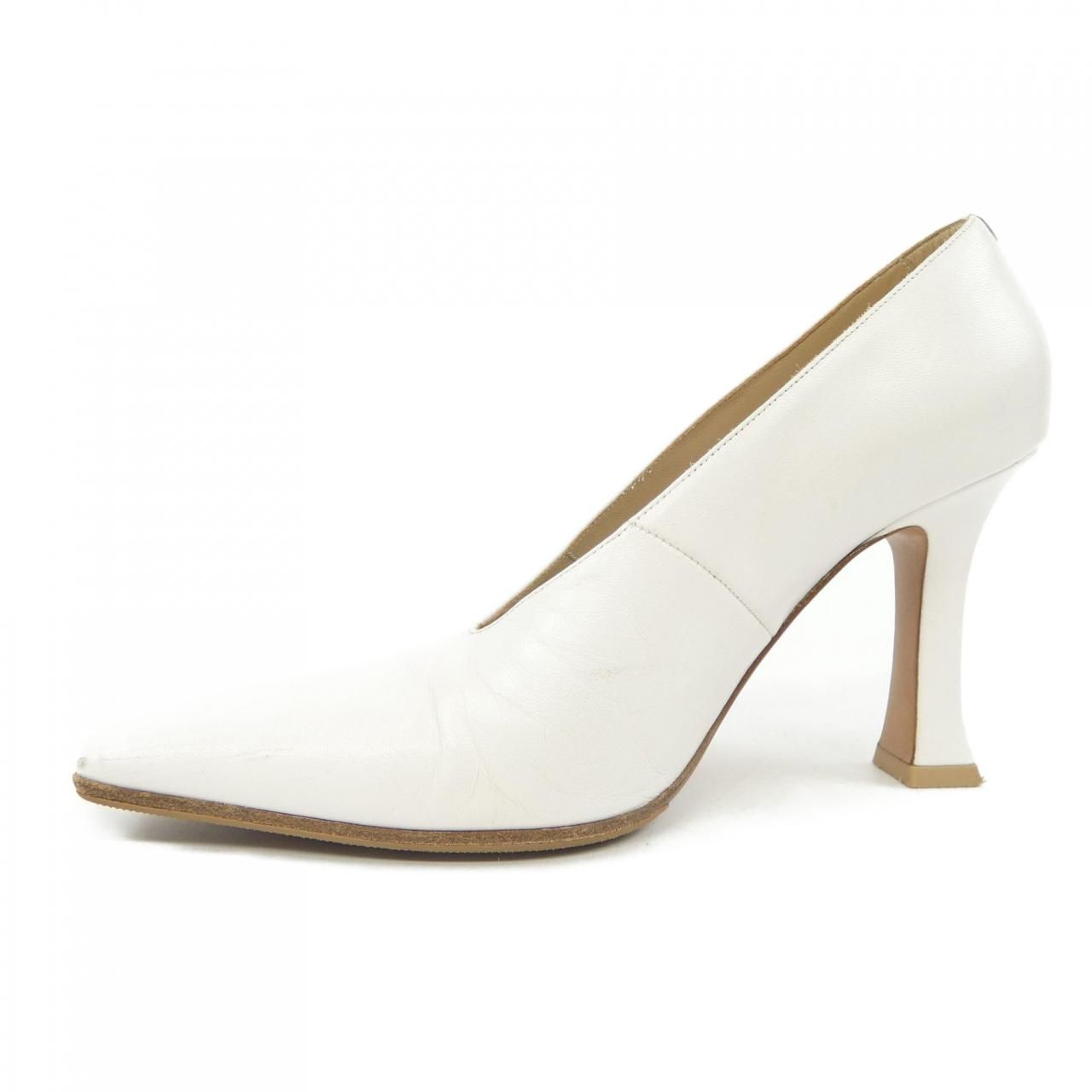 美品　CELINE フィービー期　メリージェーン　パンプス　ホワイト　セリーヌ セリーヌ CELINE パンプス - メルカリ