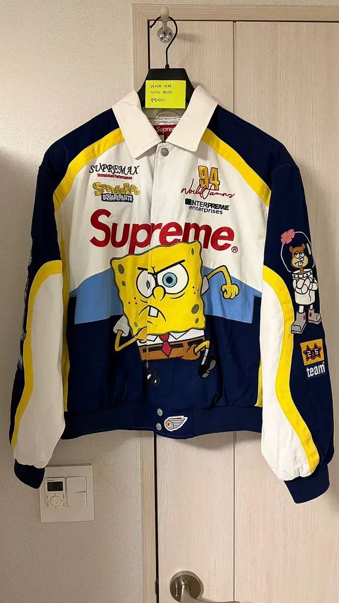 Supreme x スポンジボブ ジェフハミルトン レーシング ジャケット