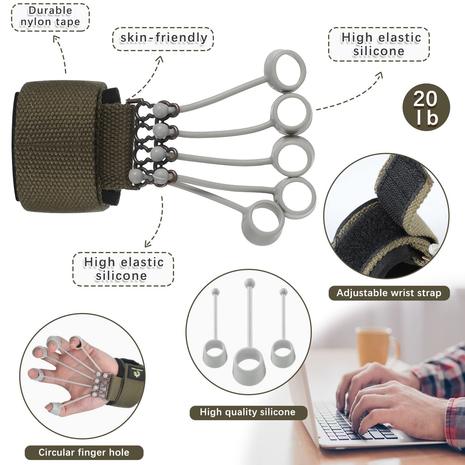 トレーニングリバースグリップ フィンガーエクササイザー フィンガーストレッチャー Amazon | Tartaglia 握力 トレーニング リバースグリップ フィンガー