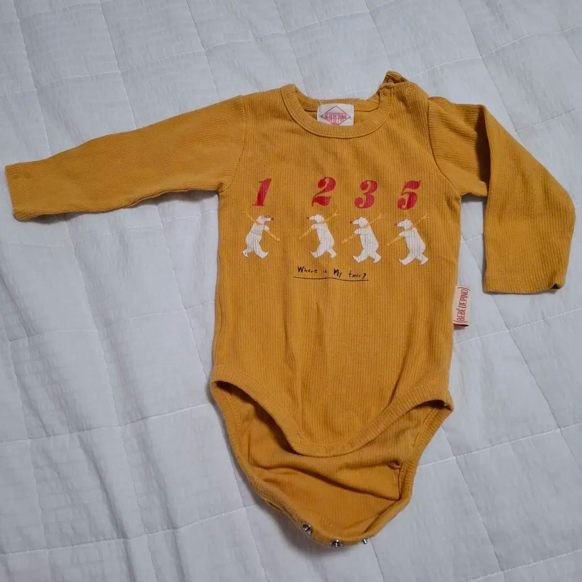 高品質，人気SALE 90 BEBE DE PINO ベベデピノ 長袖 ボディスーツ ツーウェイ・ドレスオール