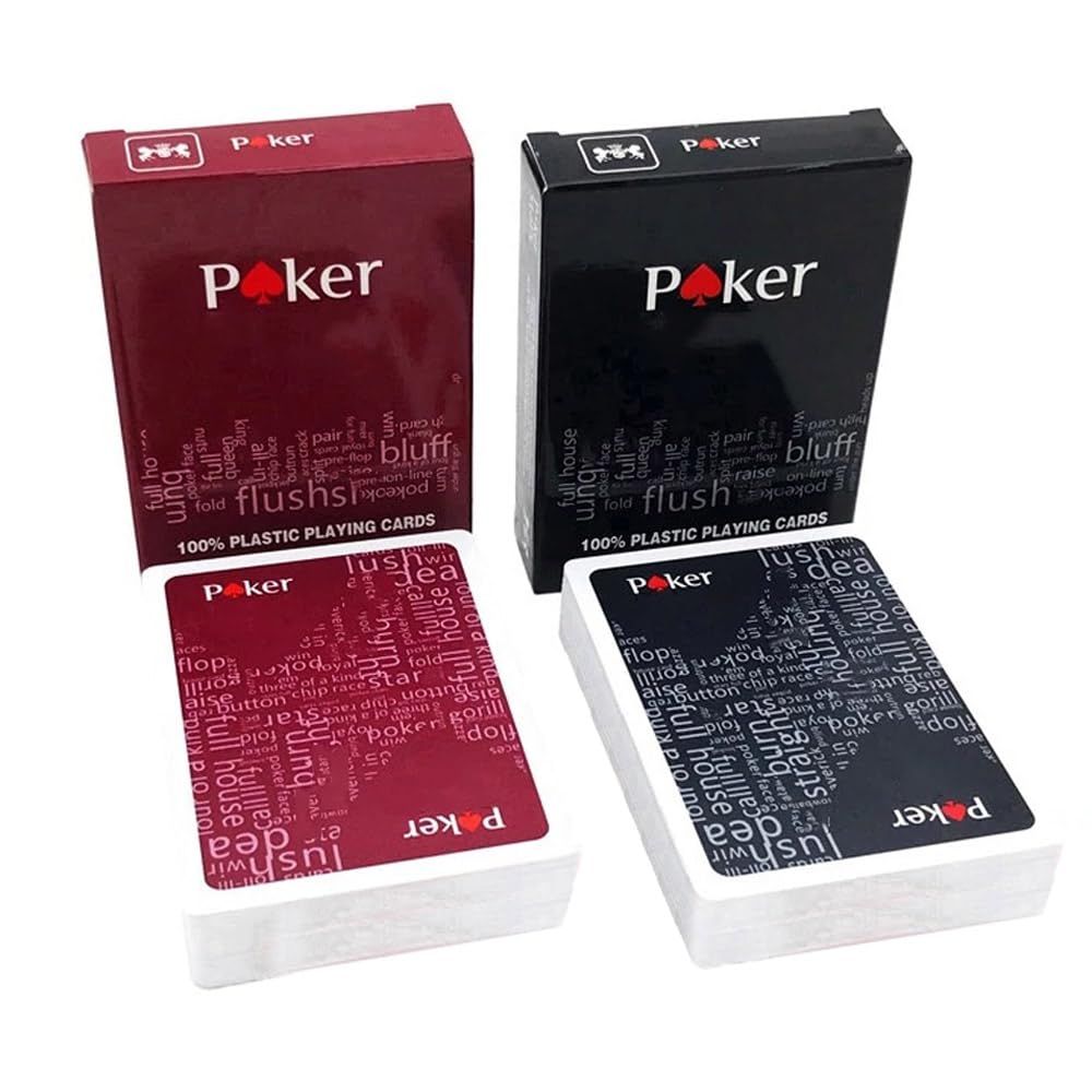 RYUBOF トランプ ポーカーサイズ プラスチック 2デッキセット 100%防水