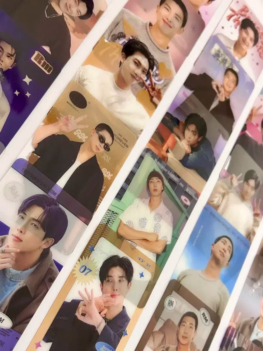 BTS RM ラップモンスター クリア アクリル トレカ 25枚 非公式グッズ