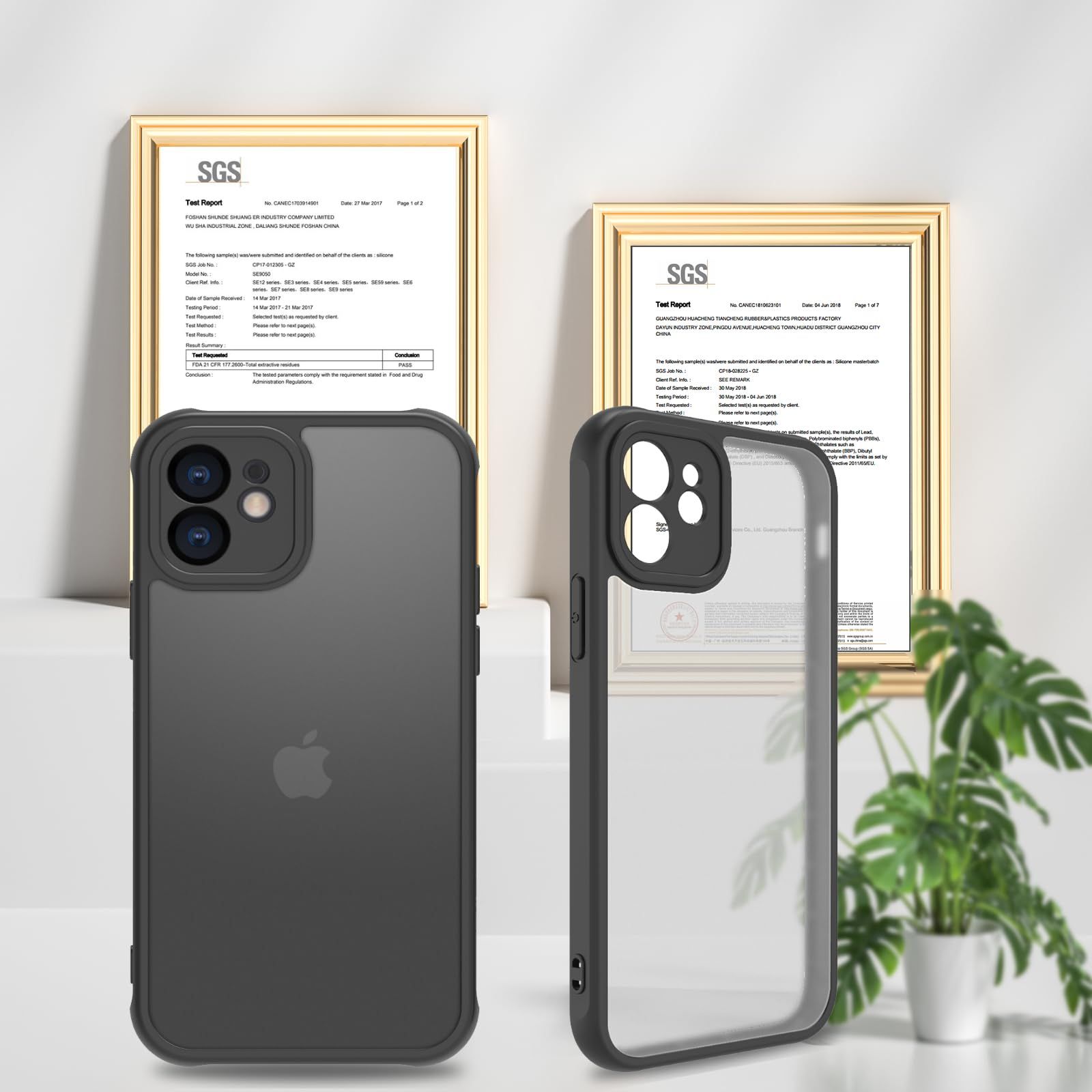 iPhone11 用 ケース 半透明 耐衝撃 滑り止め 米軍MIL規格 指紋防止 レンズ保護 黄ばみなし 米軍MIL規格アイフォン11 マット半透明 滑り