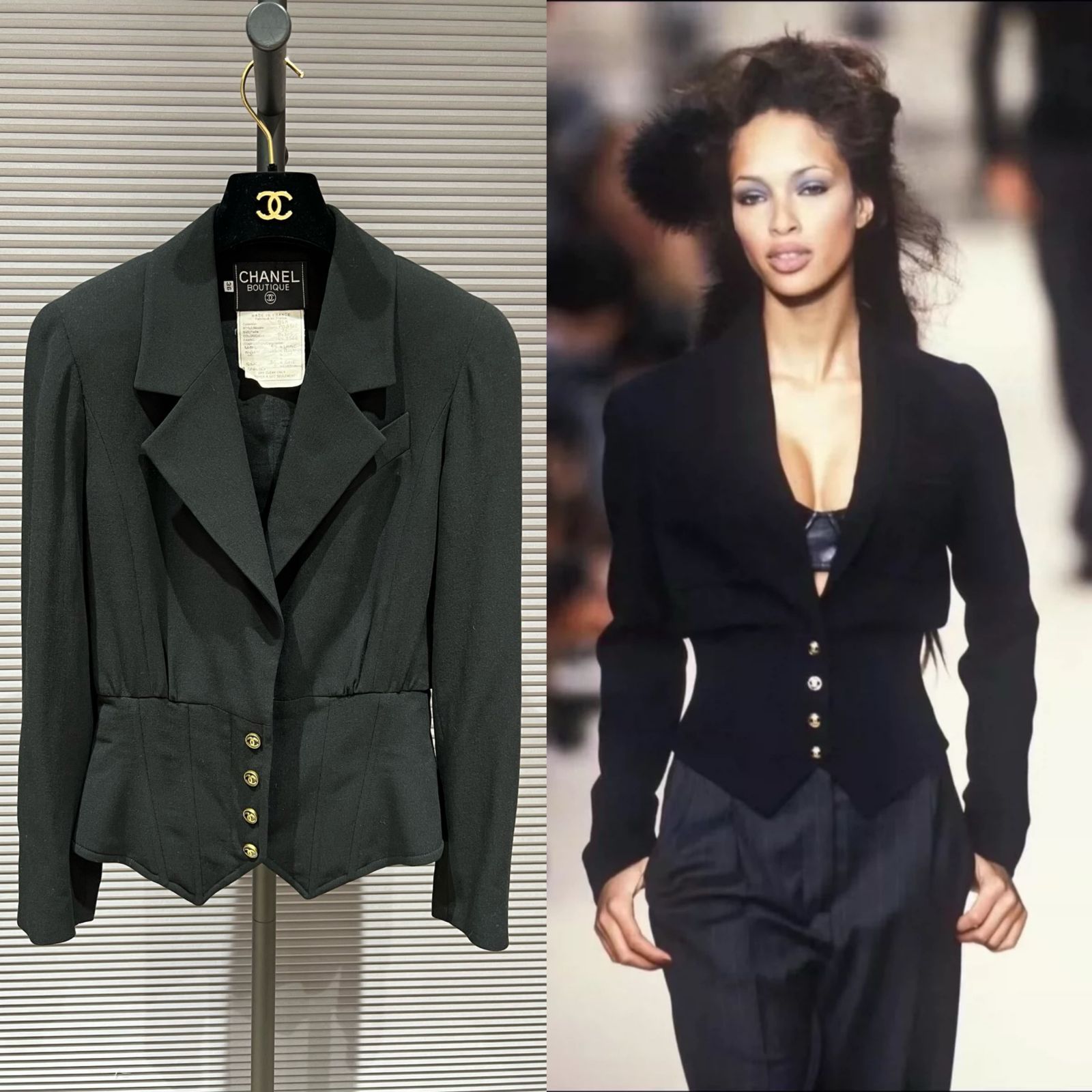 CHANEL 94A P03702V03586 BLAZER シャネルジャケット 36 正規品 ココ
