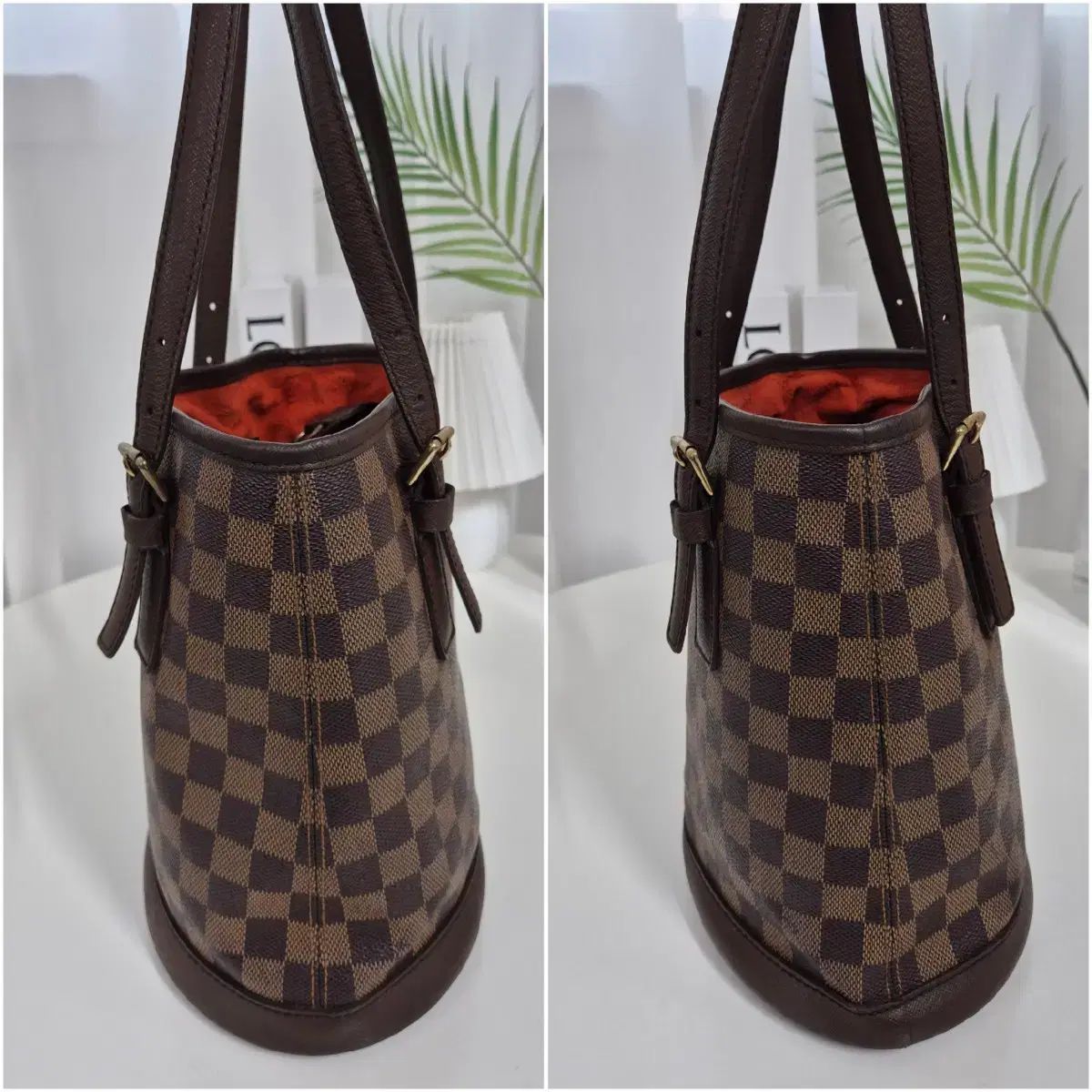 ルイヴィトン ダミエ バケットバッグ - メルカリ