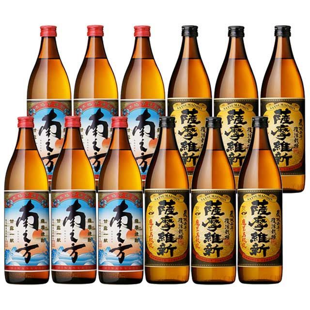 トップ 鹿児島限定芋焼酎セット(南之方・薩摩維新)900ml×各6本