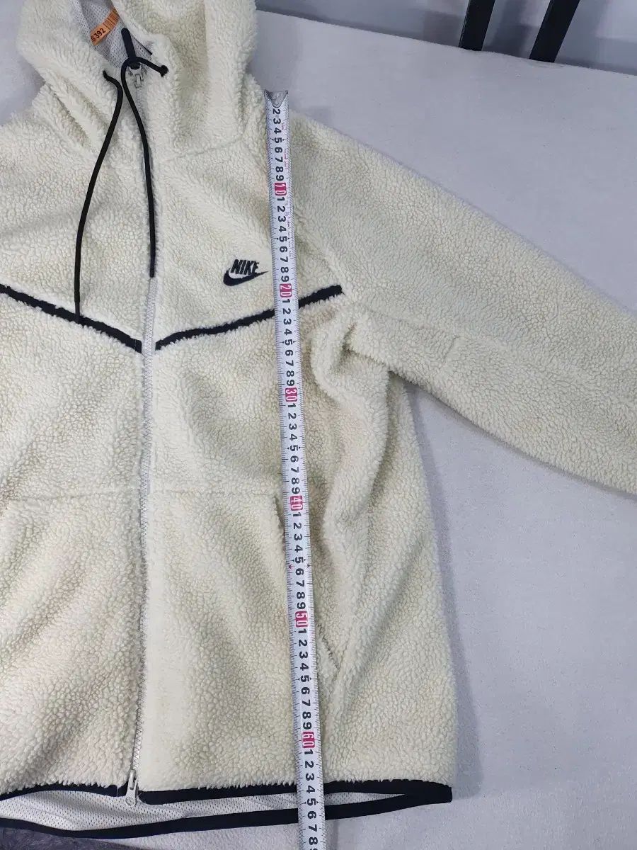 ナイキ テックパック フリース ウィンドランナー シープスキン シェルパ ジャケット アイボリー 白 L