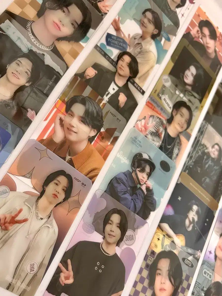 BTS シュガ SUGA クリア アクリル トレカ 25枚 非公式グッズ - メルカリ