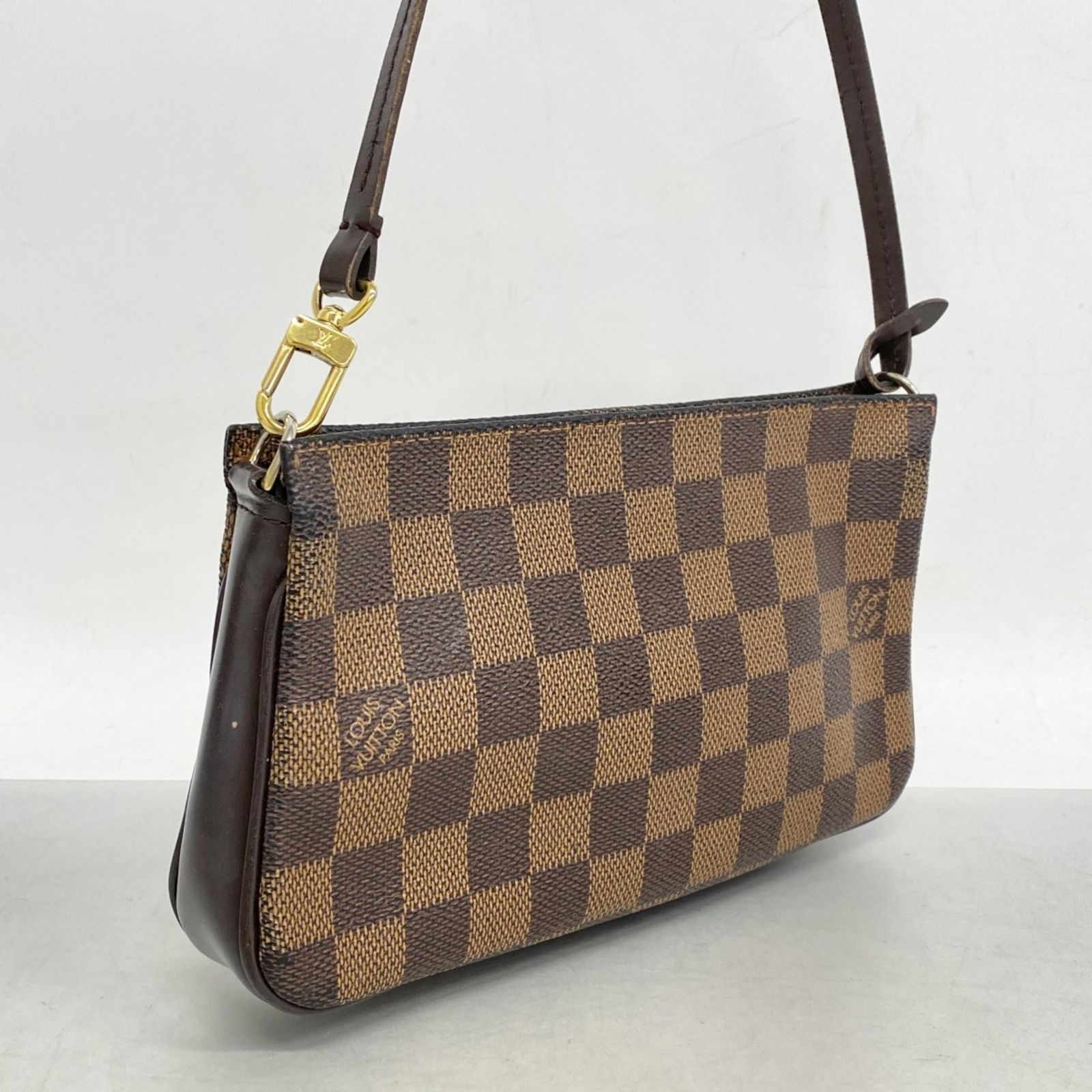 ルイヴィトン ポーチ ダミエ ナヴォナ N51983 エベヌ 5pb2186】ルイヴィトン ポーチ ダミエ ナヴォナ N51983 エベヌ【中古